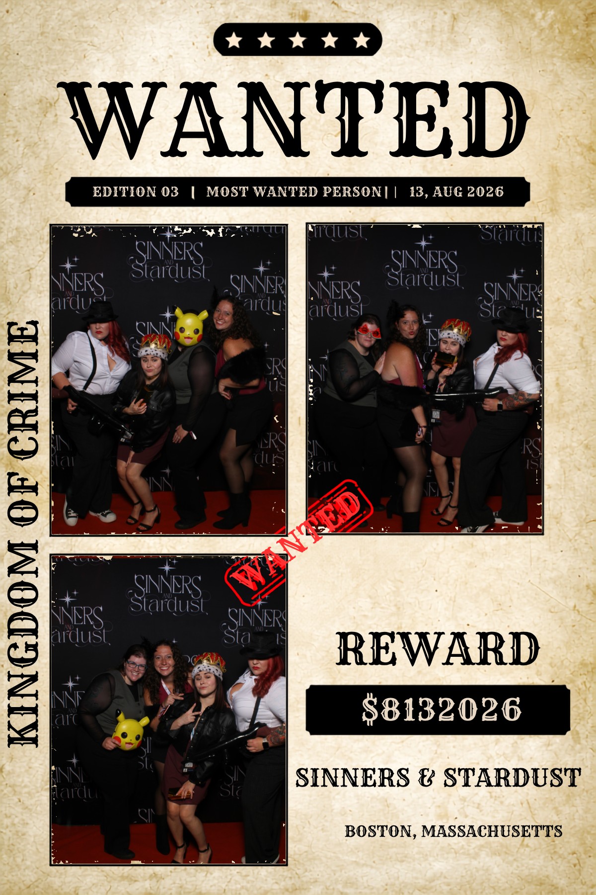 Sinner & Stardust | View more photos from the event at v1.boothgallery.com/u/HelloPhotoBoothRental/Sinner-Stardust