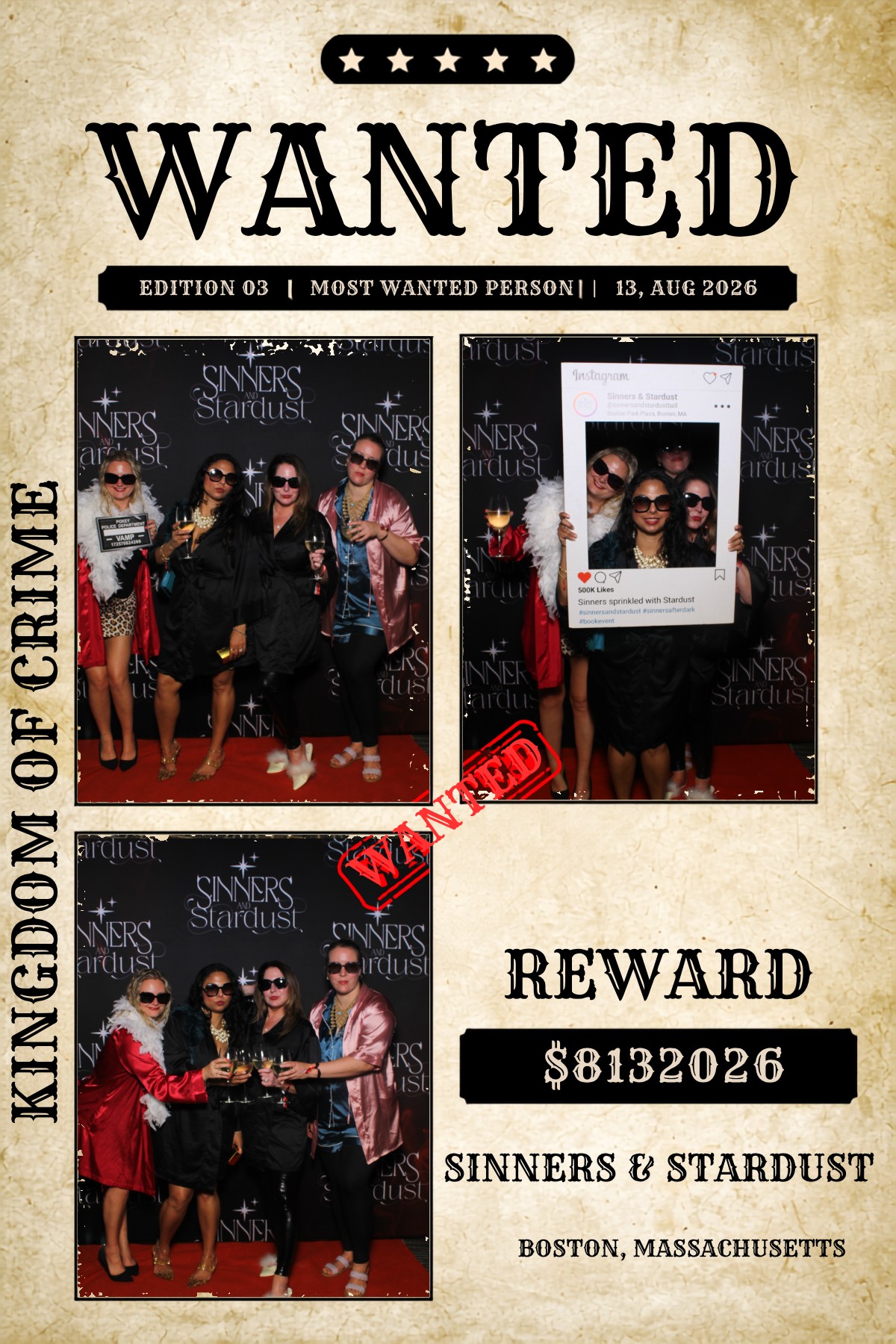 Sinner & Stardust | View more photos from the event at v1.boothgallery.com/u/HelloPhotoBoothRental/Sinner-Stardust