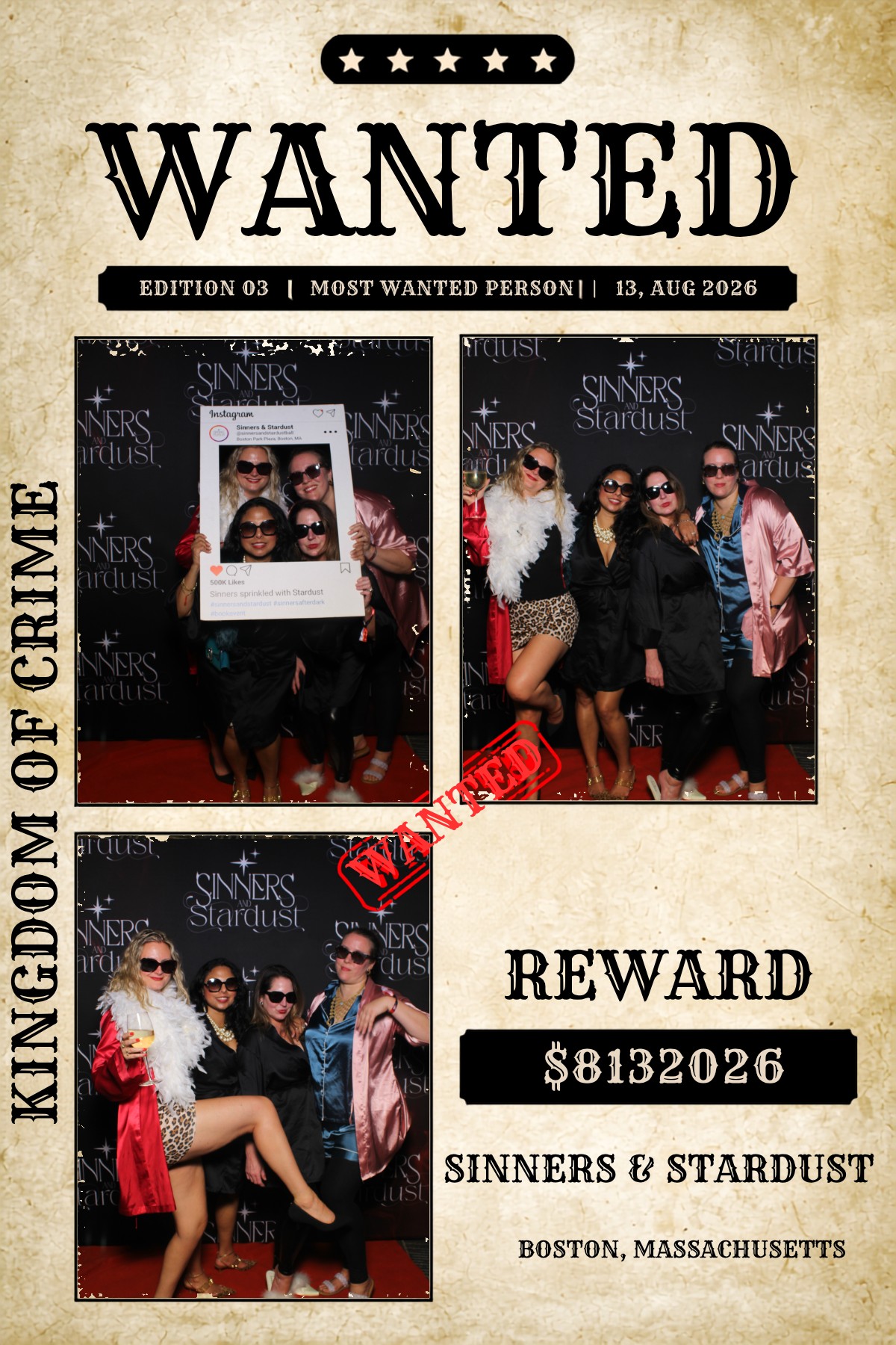 Sinner & Stardust | View more photos from the event at v1.boothgallery.com/u/HelloPhotoBoothRental/Sinner-Stardust