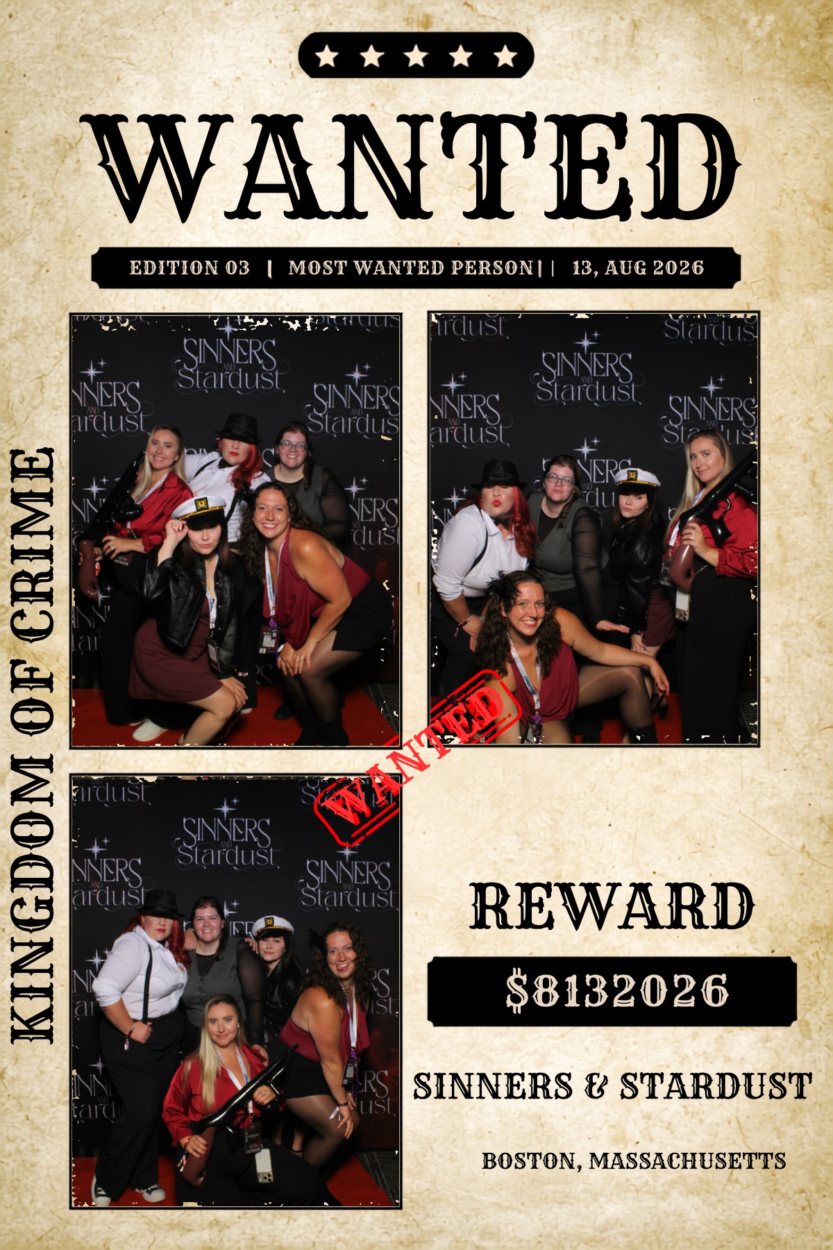 Sinner & Stardust | View more photos from the event at v1.boothgallery.com/u/HelloPhotoBoothRental/Sinner-Stardust