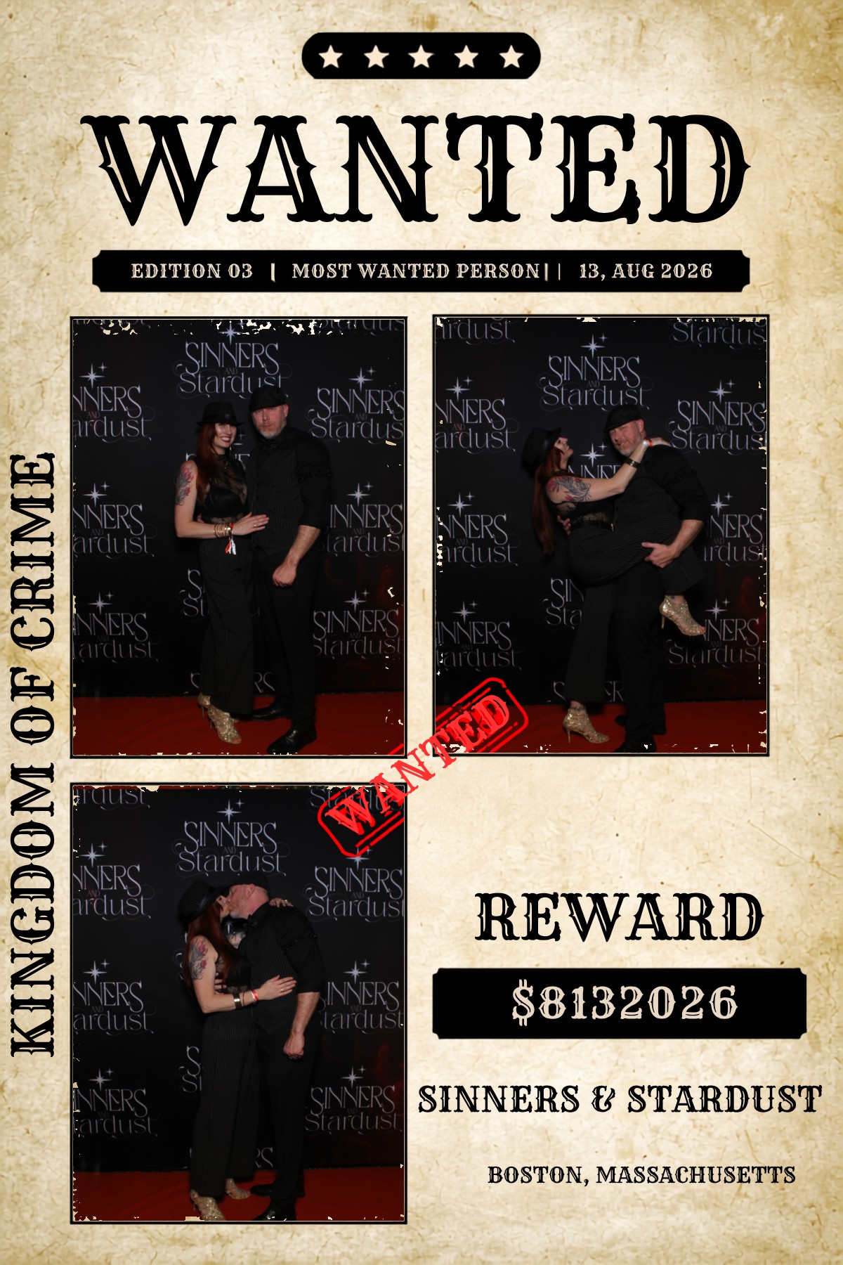 Sinner & Stardust | View more photos from the event at v1.boothgallery.com/u/HelloPhotoBoothRental/Sinner-Stardust