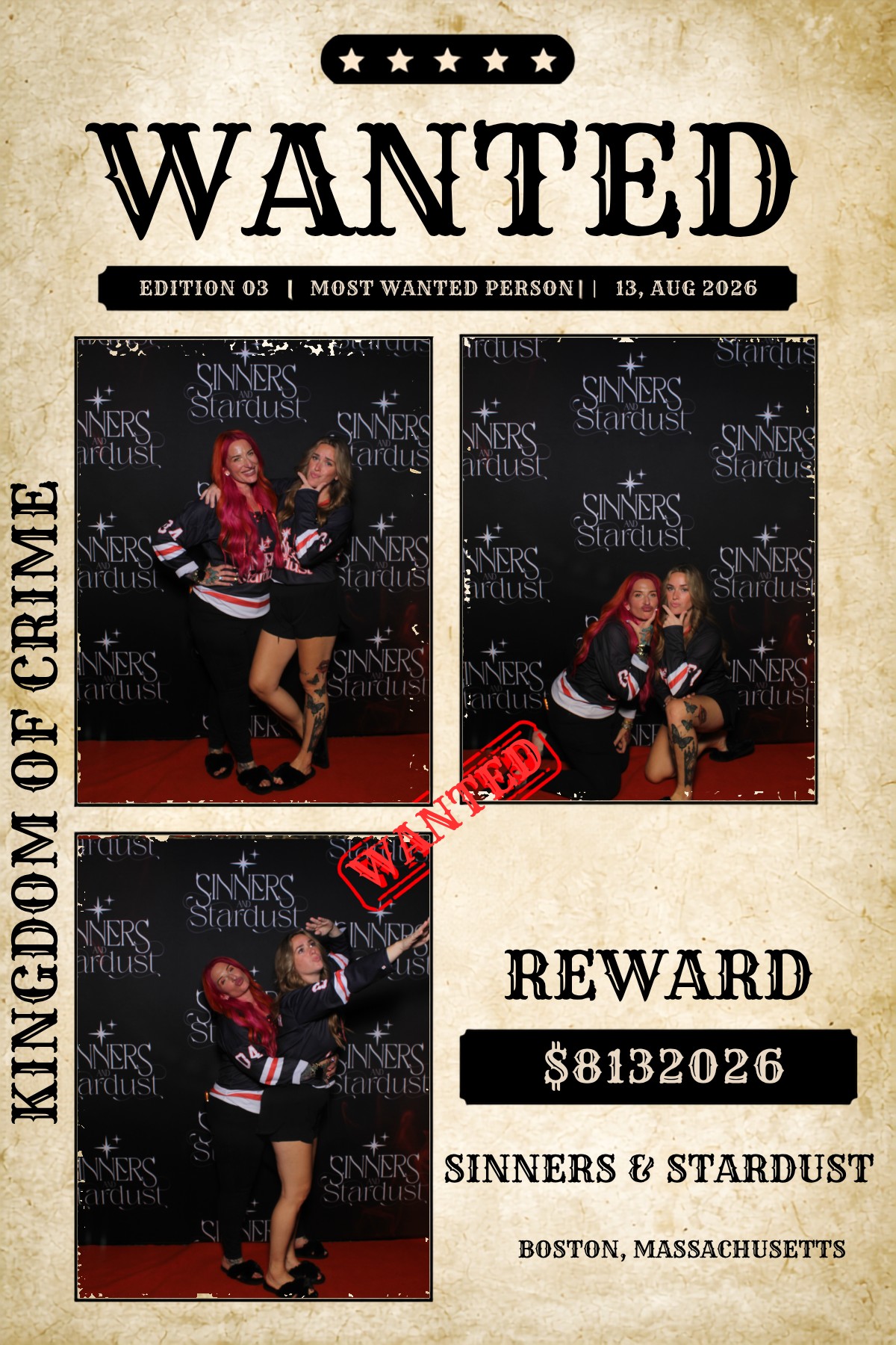 Sinner & Stardust | View more photos from the event at v1.boothgallery.com/u/HelloPhotoBoothRental/Sinner-Stardust