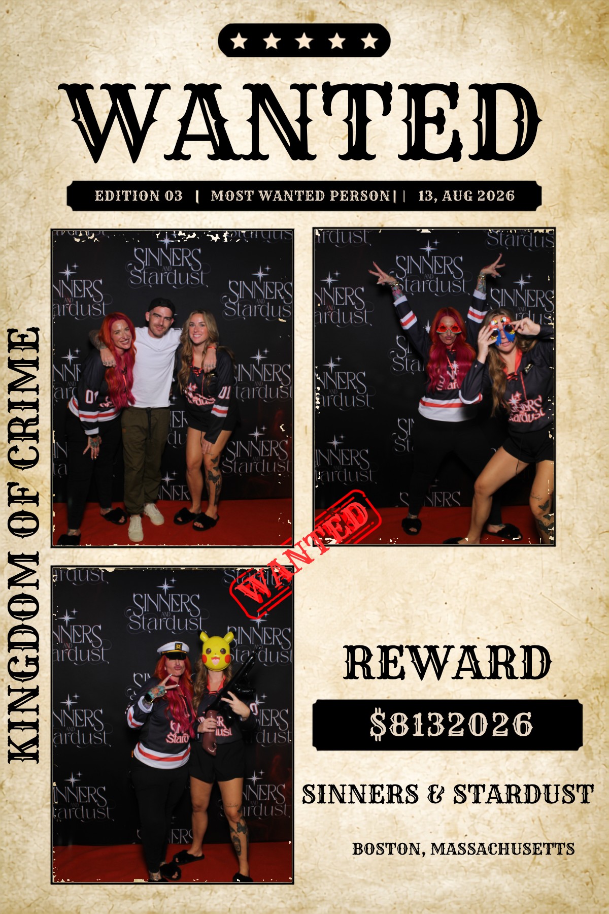 Sinner & Stardust | View more photos from the event at v1.boothgallery.com/u/HelloPhotoBoothRental/Sinner-Stardust