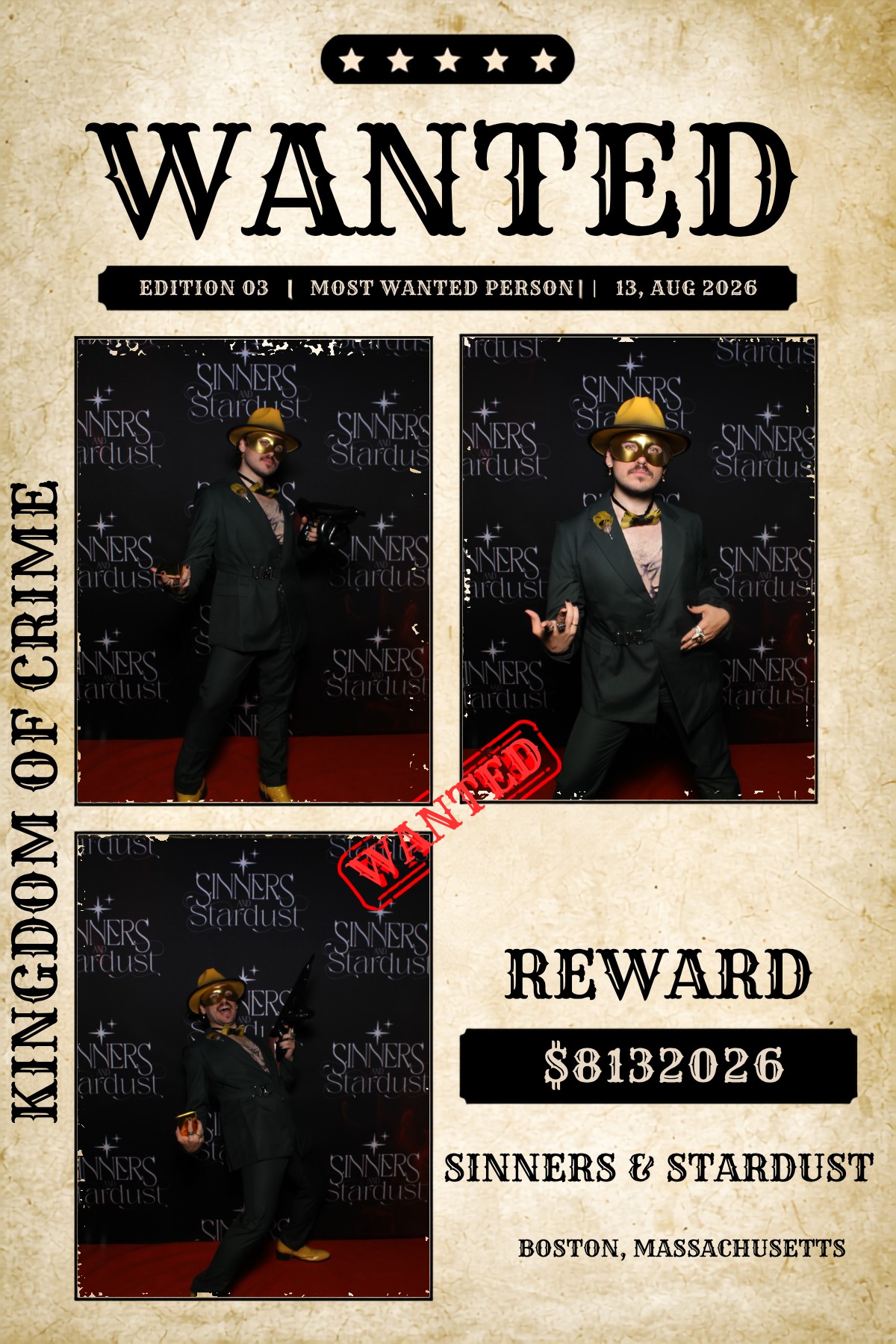 Sinner & Stardust | View more photos from the event at v1.boothgallery.com/u/HelloPhotoBoothRental/Sinner-Stardust