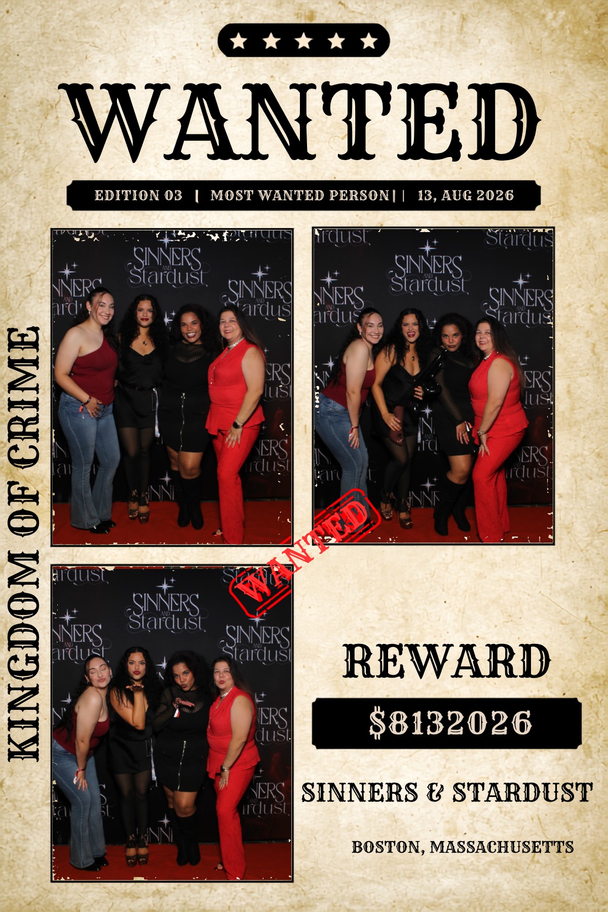 Sinner & Stardust | View more photos from the event at v1.boothgallery.com/u/HelloPhotoBoothRental/Sinner-Stardust
