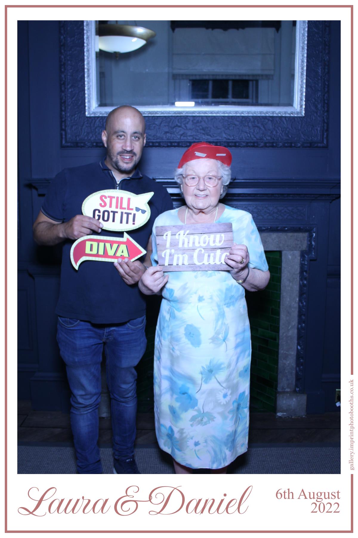 Laura and Daniel | View more photos from the event at gallery.imprintphotobooths.co.uk/u/Imprint-Photobooths/Laura-and-Daniel