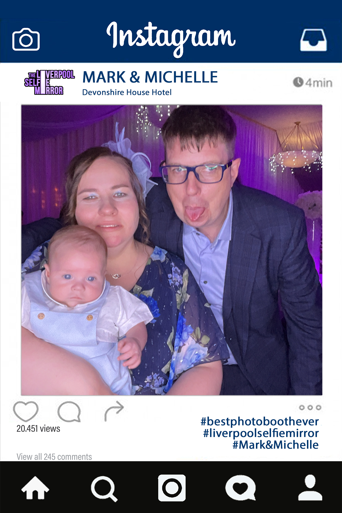 Mark & Michelle's Wedding | View more photos from the event at gallery.liverpoolselfiemirror.co.uk/u/LiverpoolSelfieMirror/Mark-Michelles-Wedding
