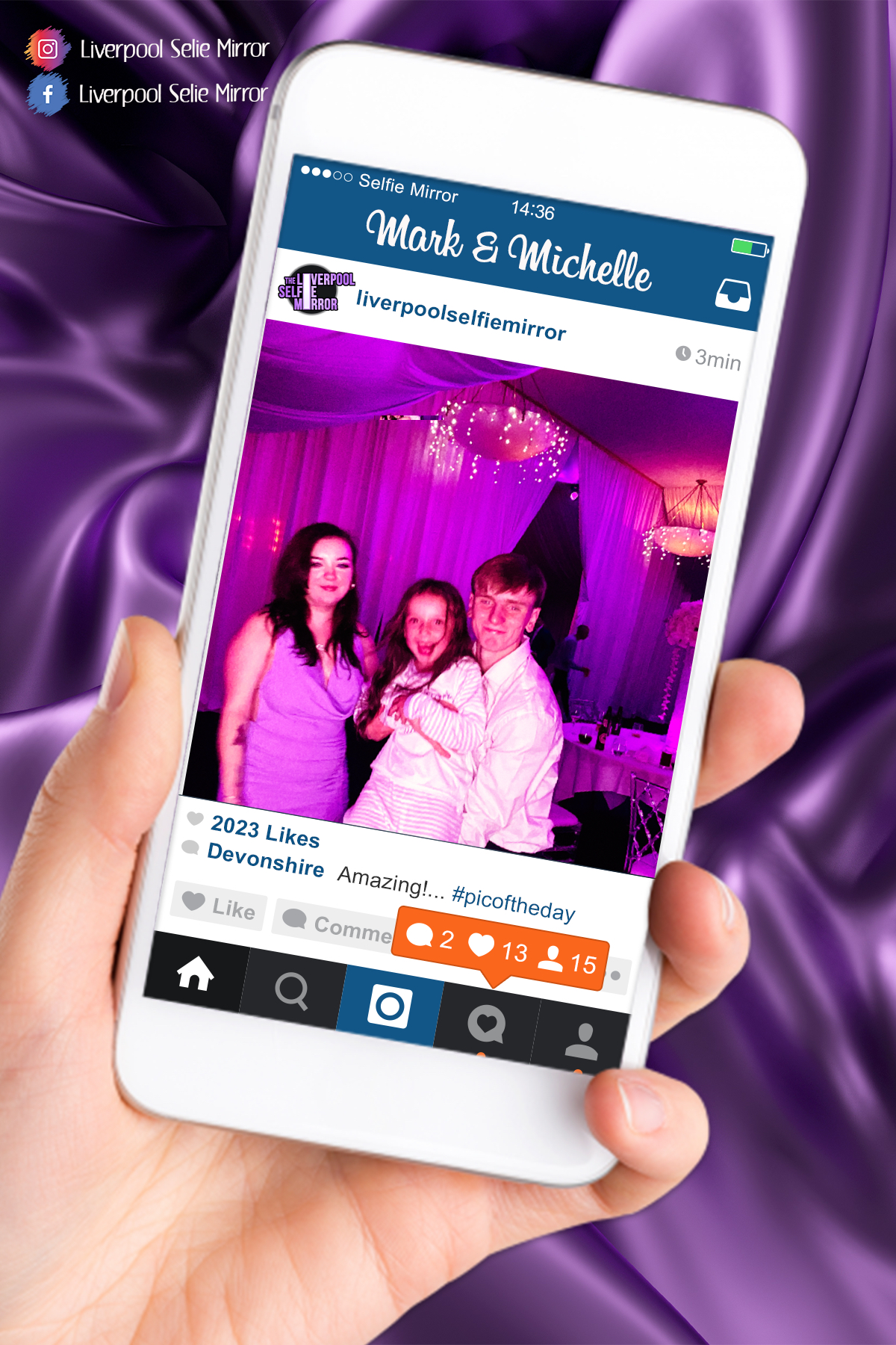 Mark & Michelle's Wedding | View more photos from the event at gallery.liverpoolselfiemirror.co.uk/u/LiverpoolSelfieMirror/Mark-Michelles-Wedding