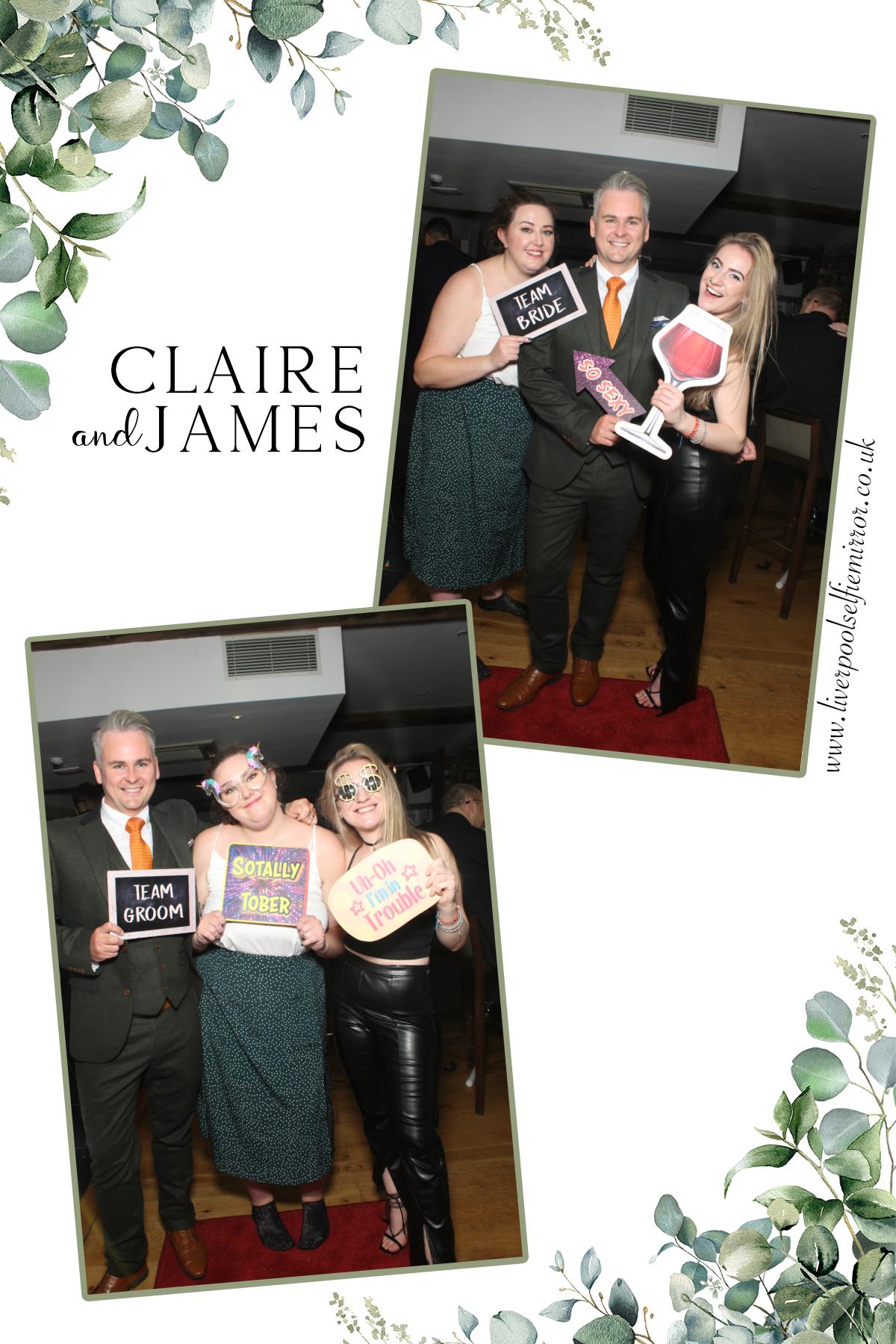 Claire & James' Wedding | View more photos from the event at gallery.liverpoolselfiemirror.co.uk/u/LiverpoolSelfieMirror/Claire-James-Wedding