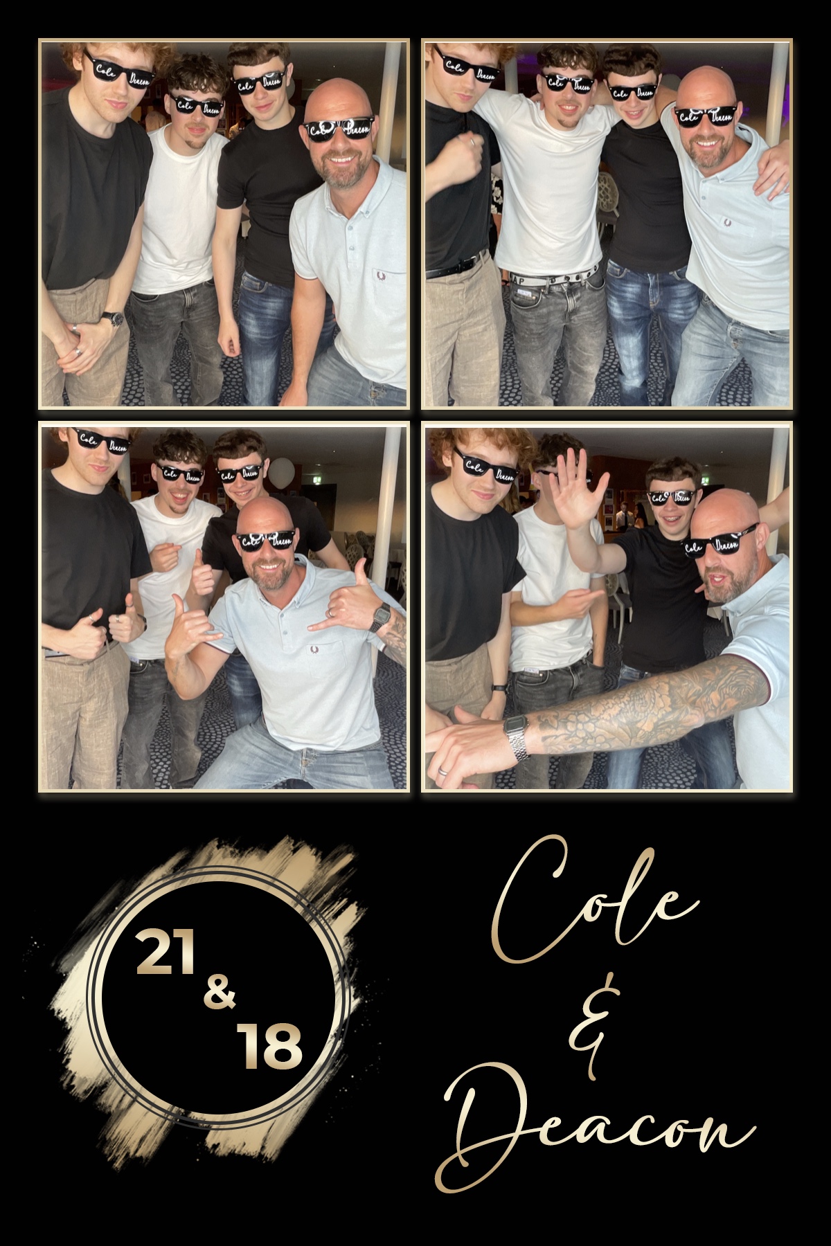 Cole & Deacon - 21 & 18 | View more photos from the event at gallery.liverpoolselfiemirror.co.uk/u/LiverpoolSelfieMirror/Cole-Deacon-21-18