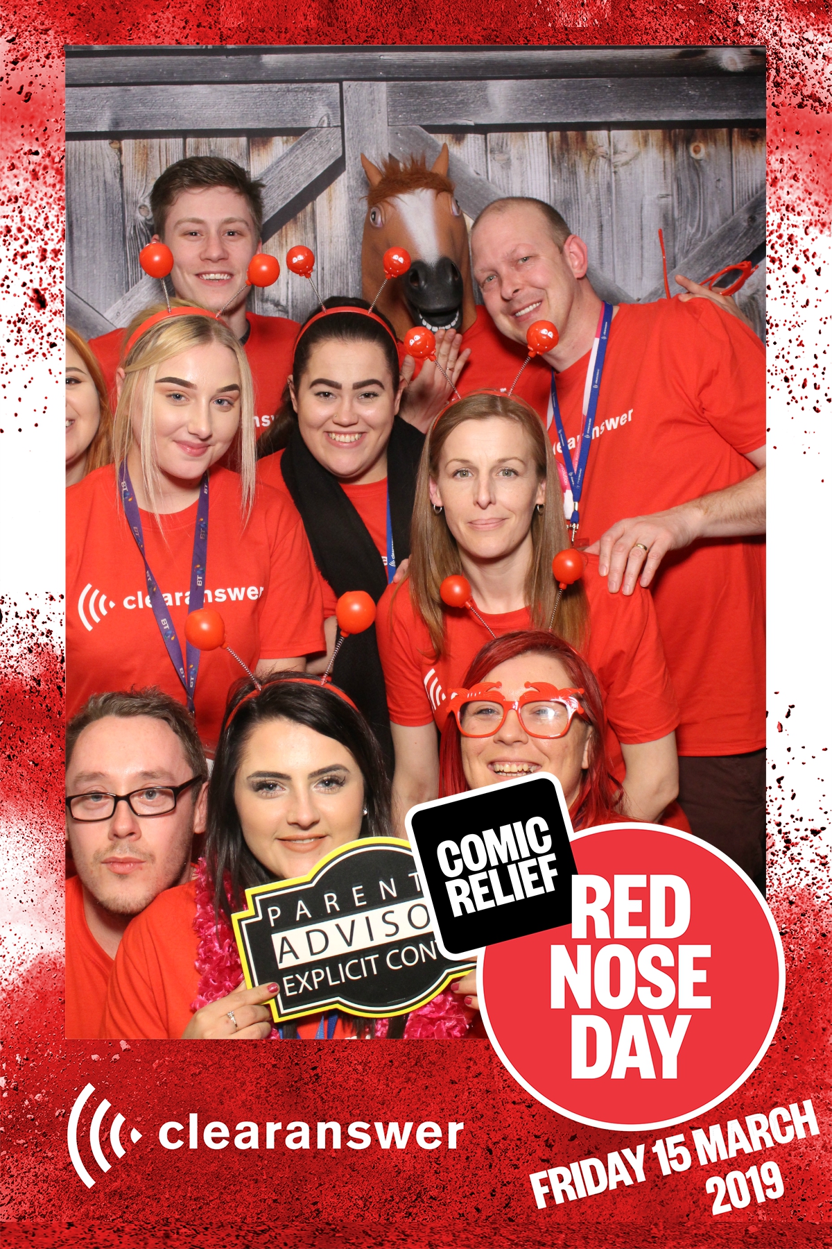 Clear Answer Red Nose Day  | View more photos from the event at gallery.magicimages.uk/u/MagicImages/Clear-Answer-Red-Nose-Day