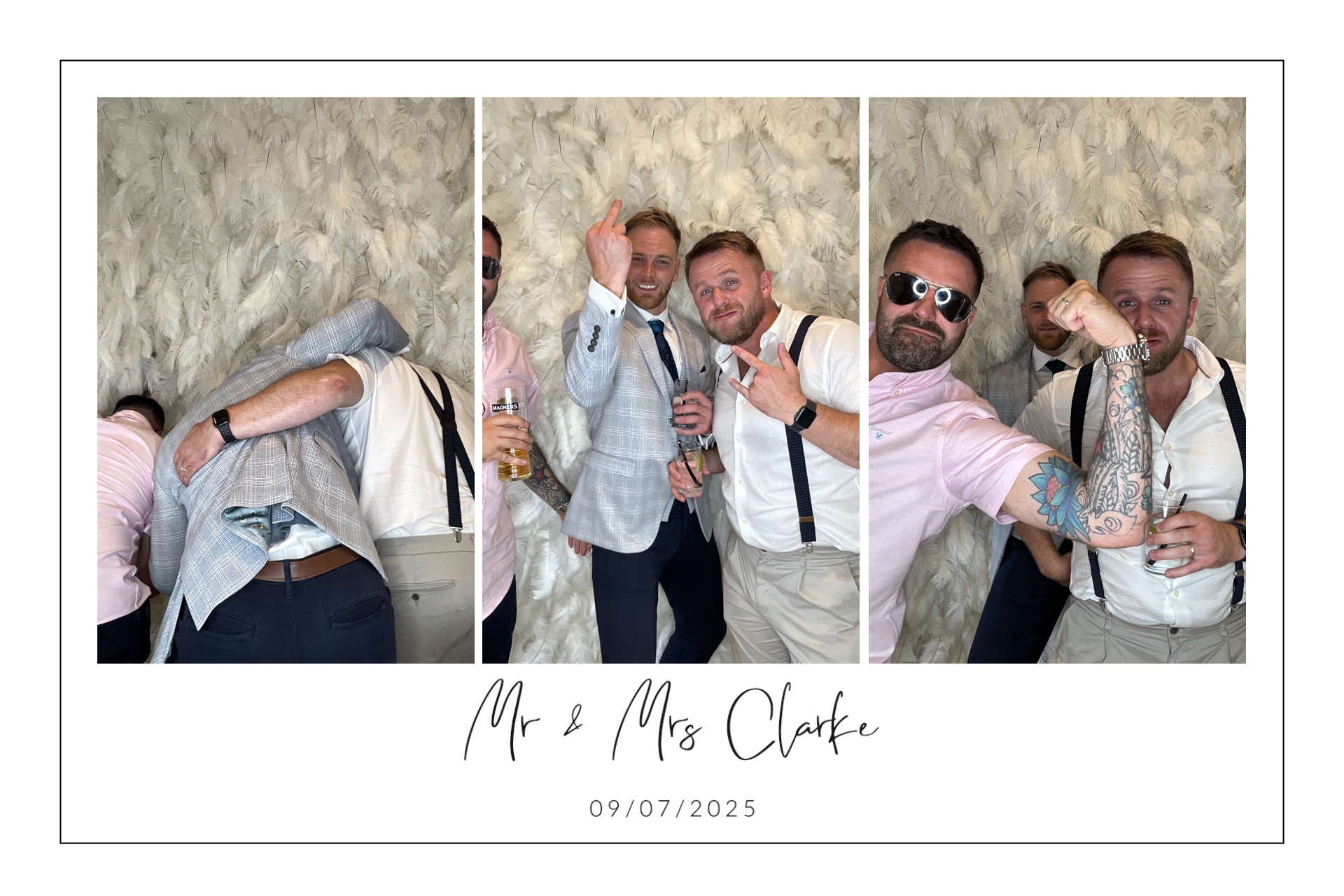 Mr & Mrs Clarke photo booth images  | View more photos from the event at gallery.magicimages.uk/u/MagicImages/Mr-Mrs-Clarke-photo-booth-images