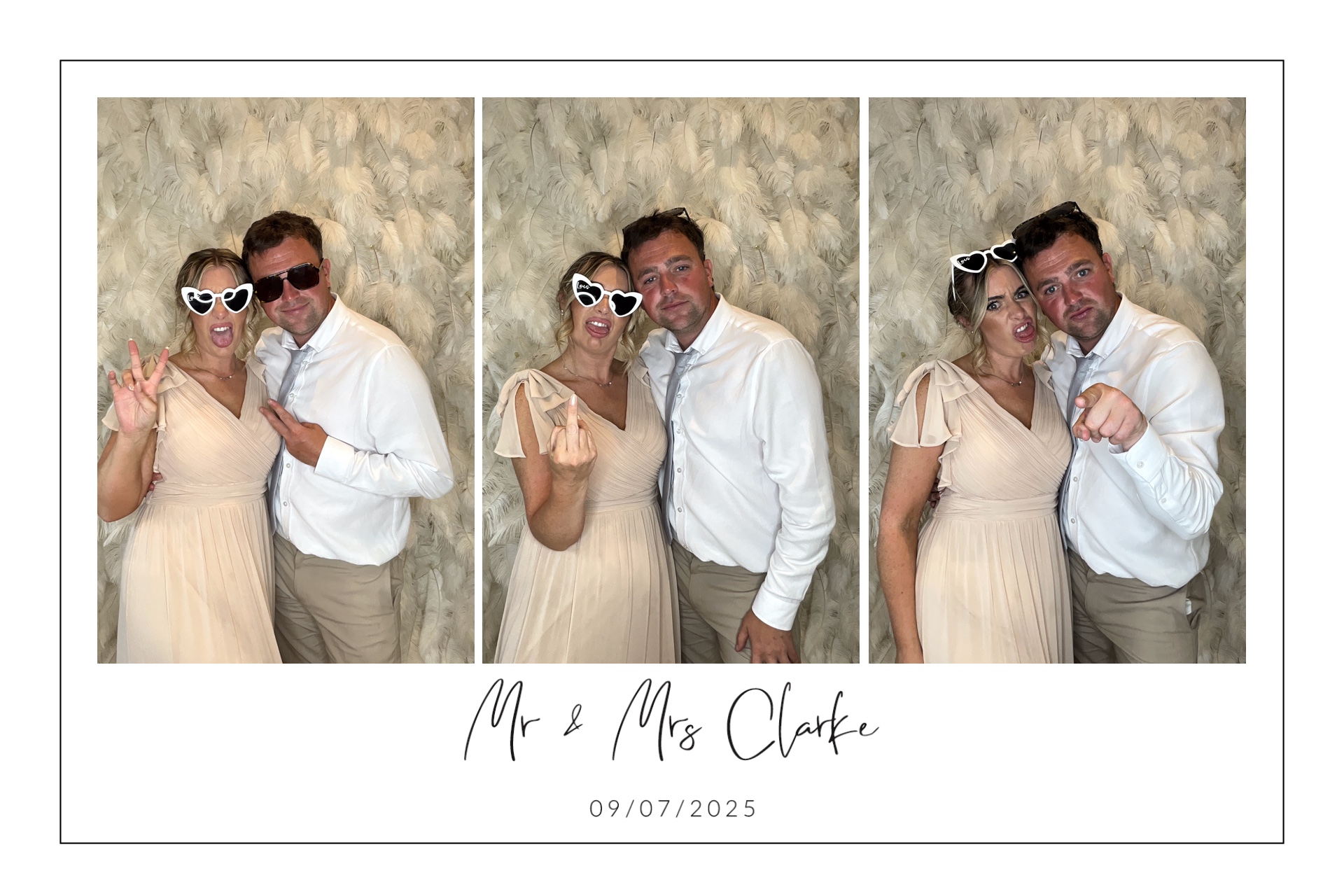Mr & Mrs Clarke photo booth images  | View more photos from the event at gallery.magicimages.uk/u/MagicImages/Mr-Mrs-Clarke-photo-booth-images