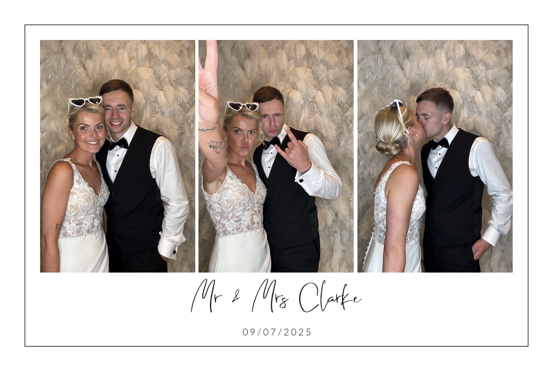 Mr & Mrs Clarke photo booth images  | View more photos from the event at gallery.magicimages.uk/u/MagicImages/Mr-Mrs-Clarke-photo-booth-images