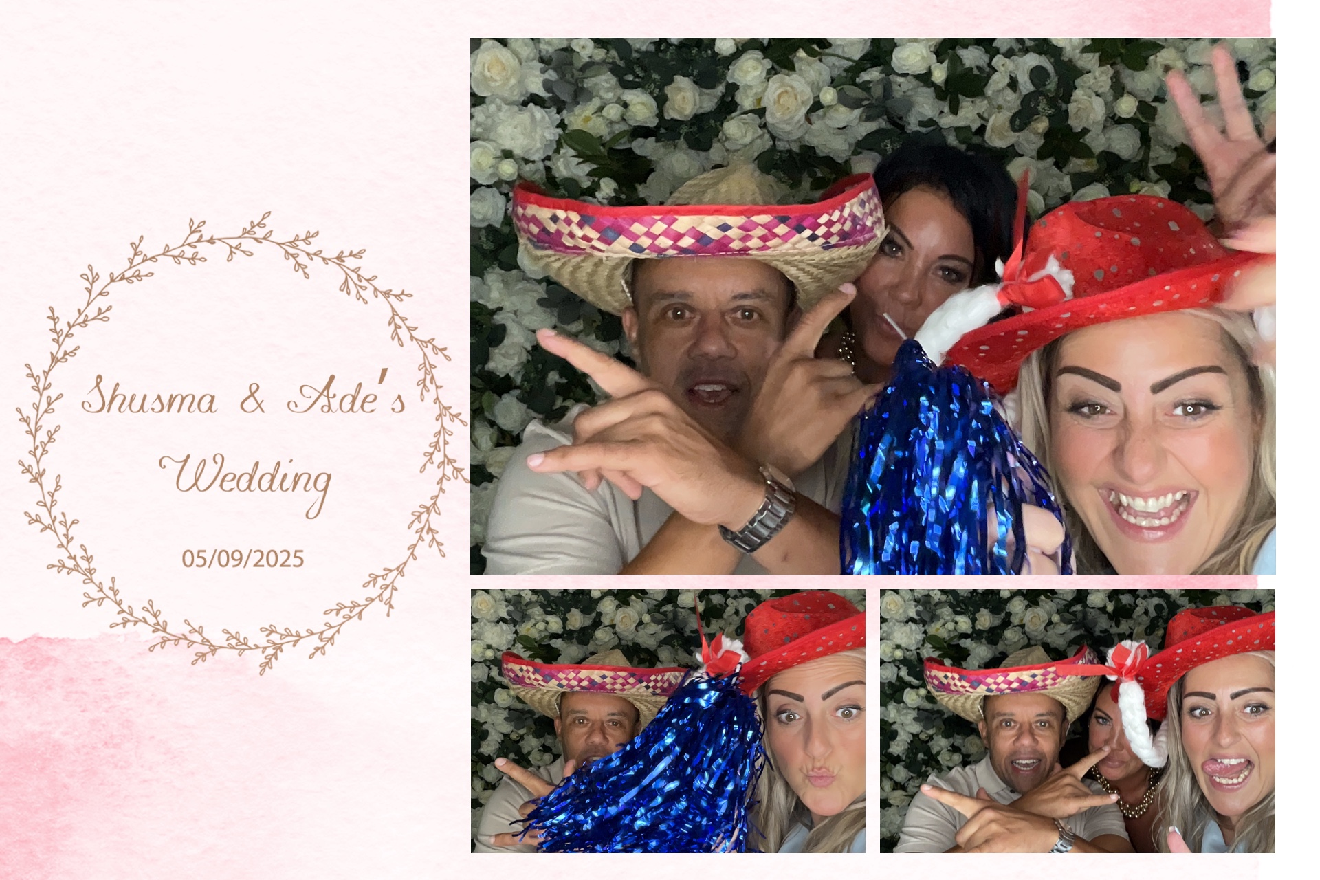 Shusma & Ade’s Wedding photo booth images  | View more photos from the event at gallery.magicimages.uk/u/MagicImages/Shusma-Ade’s-Wedding-photo-booth-images