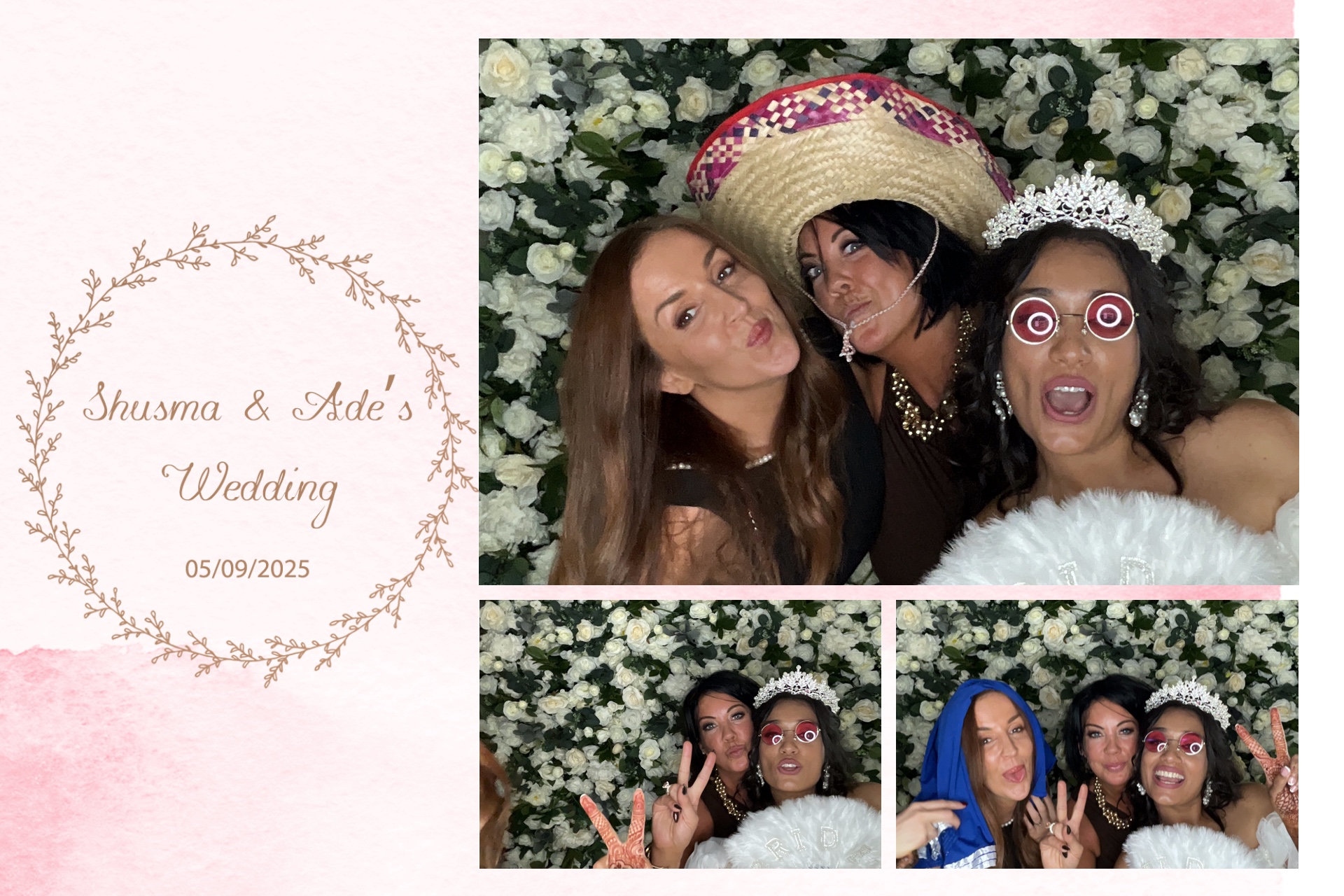 Shusma & Ade’s photo booth images  | View more photos from the event at gallery.magicimages.uk/u/MagicImages/Shusma-Ade’s-photo-booth-images