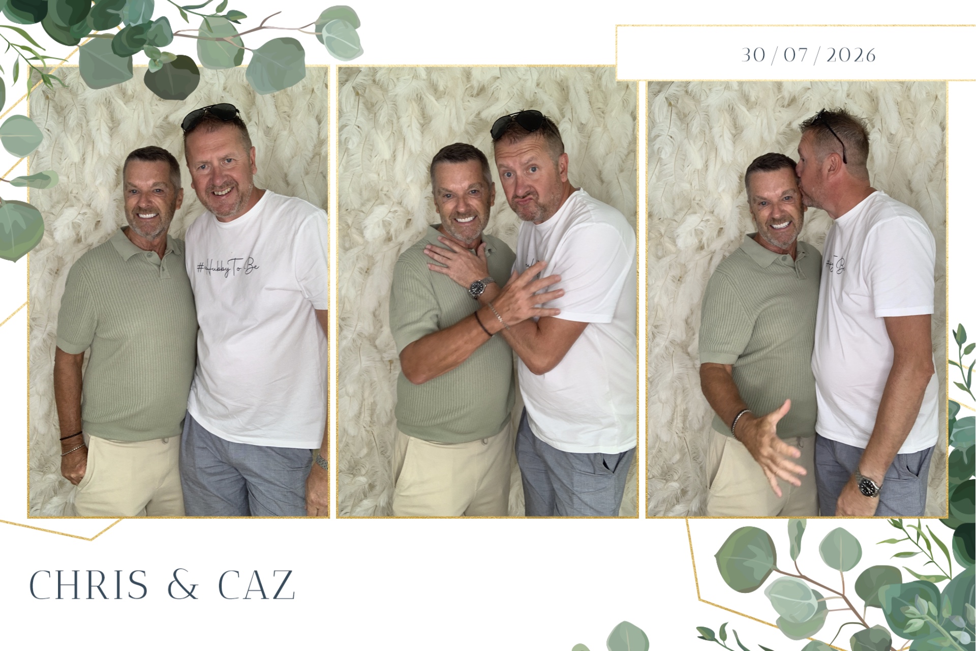 Caz & Chris photo booth images  | View more photos from the event at gallery.magicimages.uk/u/MagicImages/Caz-Chris-photo-booth-images