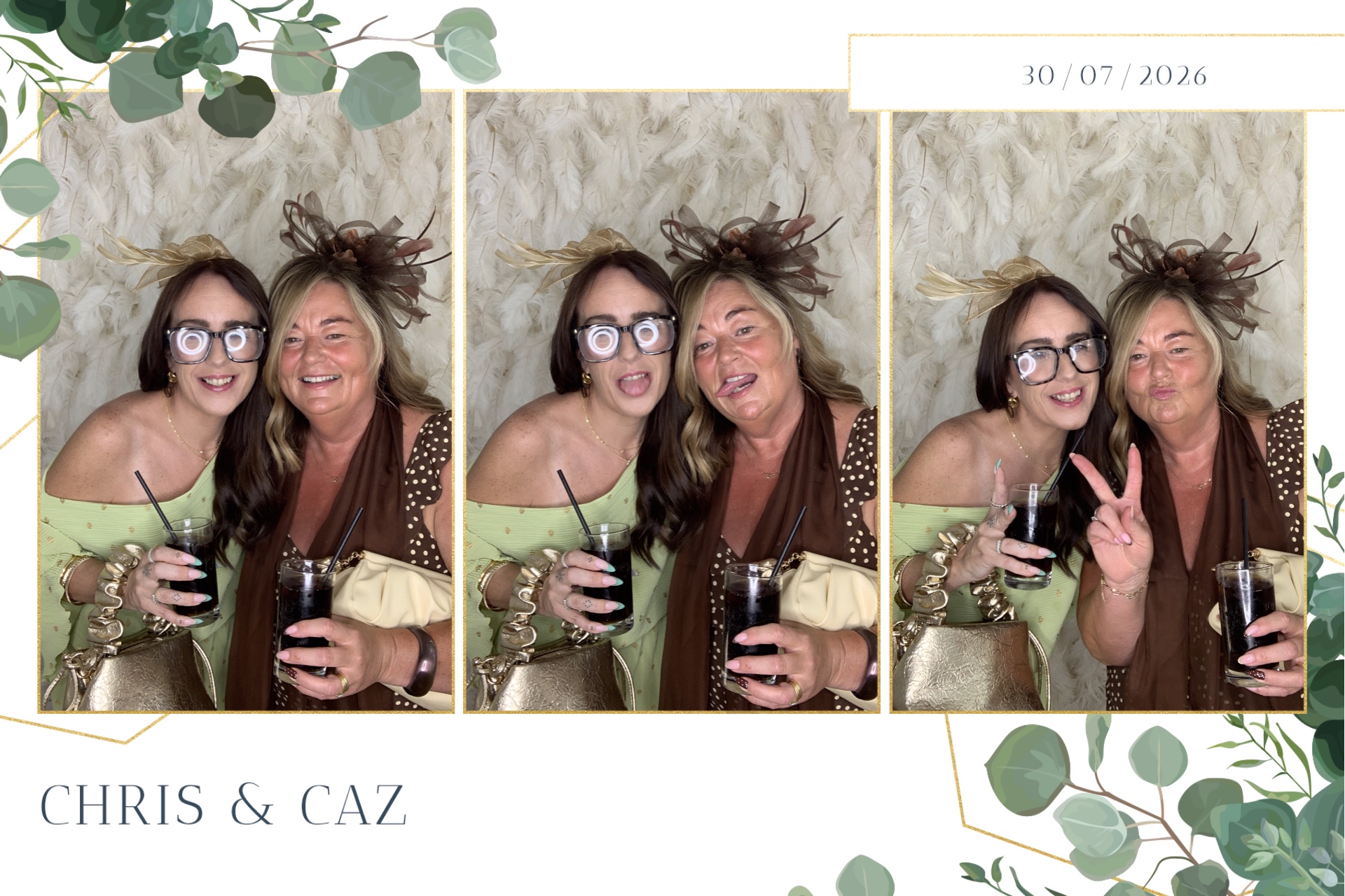 Caz & Chris photo booth images  | View more photos from the event at gallery.magicimages.uk/u/MagicImages/Caz-Chris-photo-booth-images