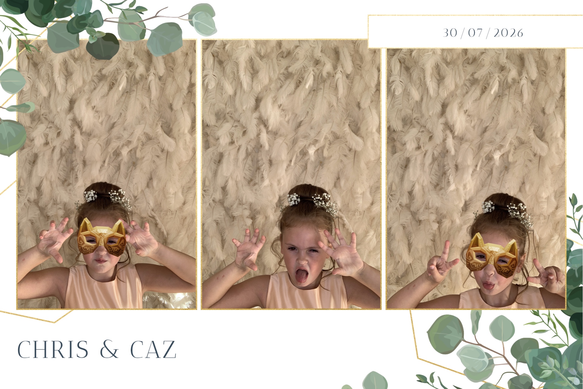 Caz & Chris photo booth images  | View more photos from the event at gallery.magicimages.uk/u/MagicImages/Caz-Chris-photo-booth-images