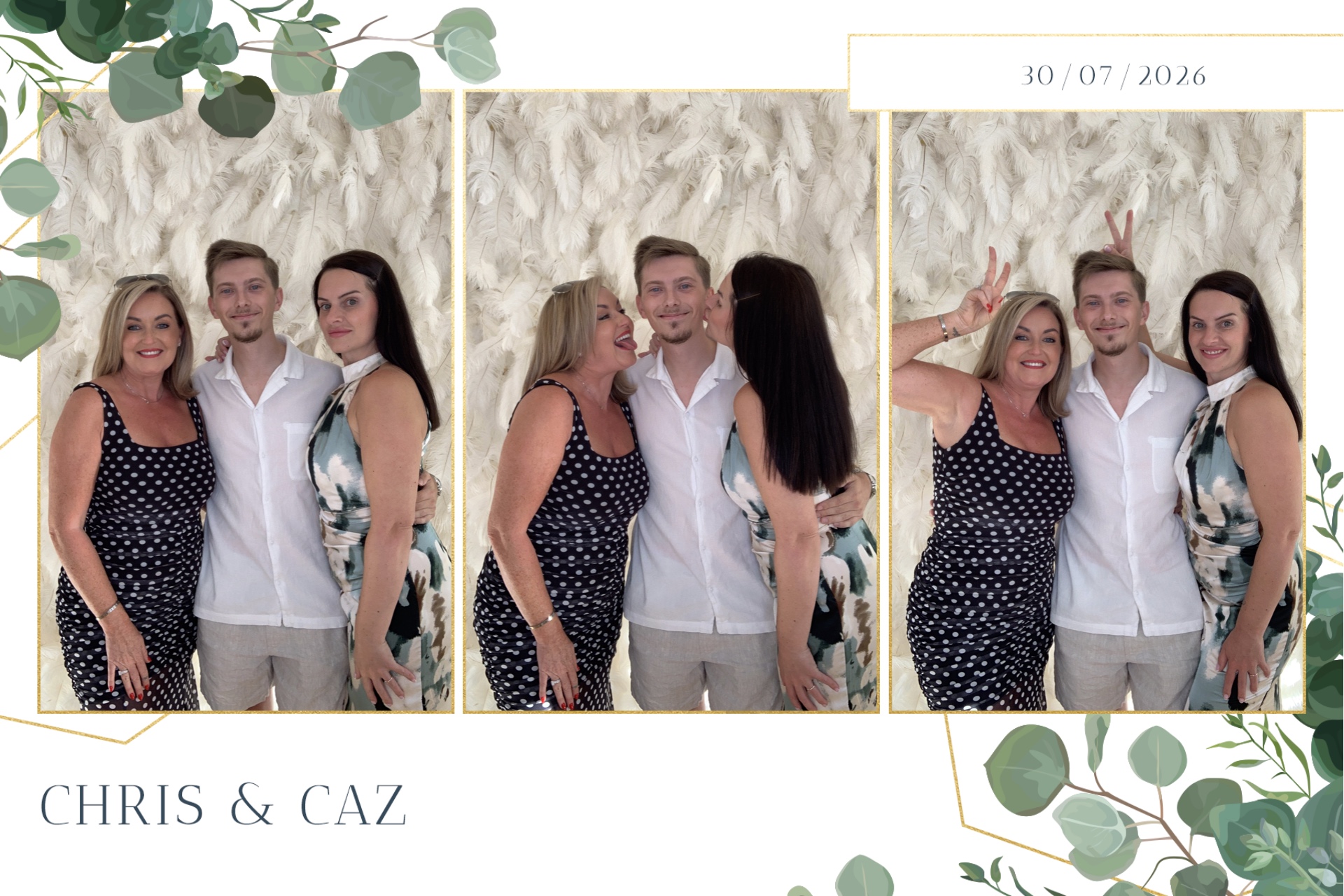 Caz & Chris photo booth images  | View more photos from the event at gallery.magicimages.uk/u/MagicImages/Caz-Chris-photo-booth-images