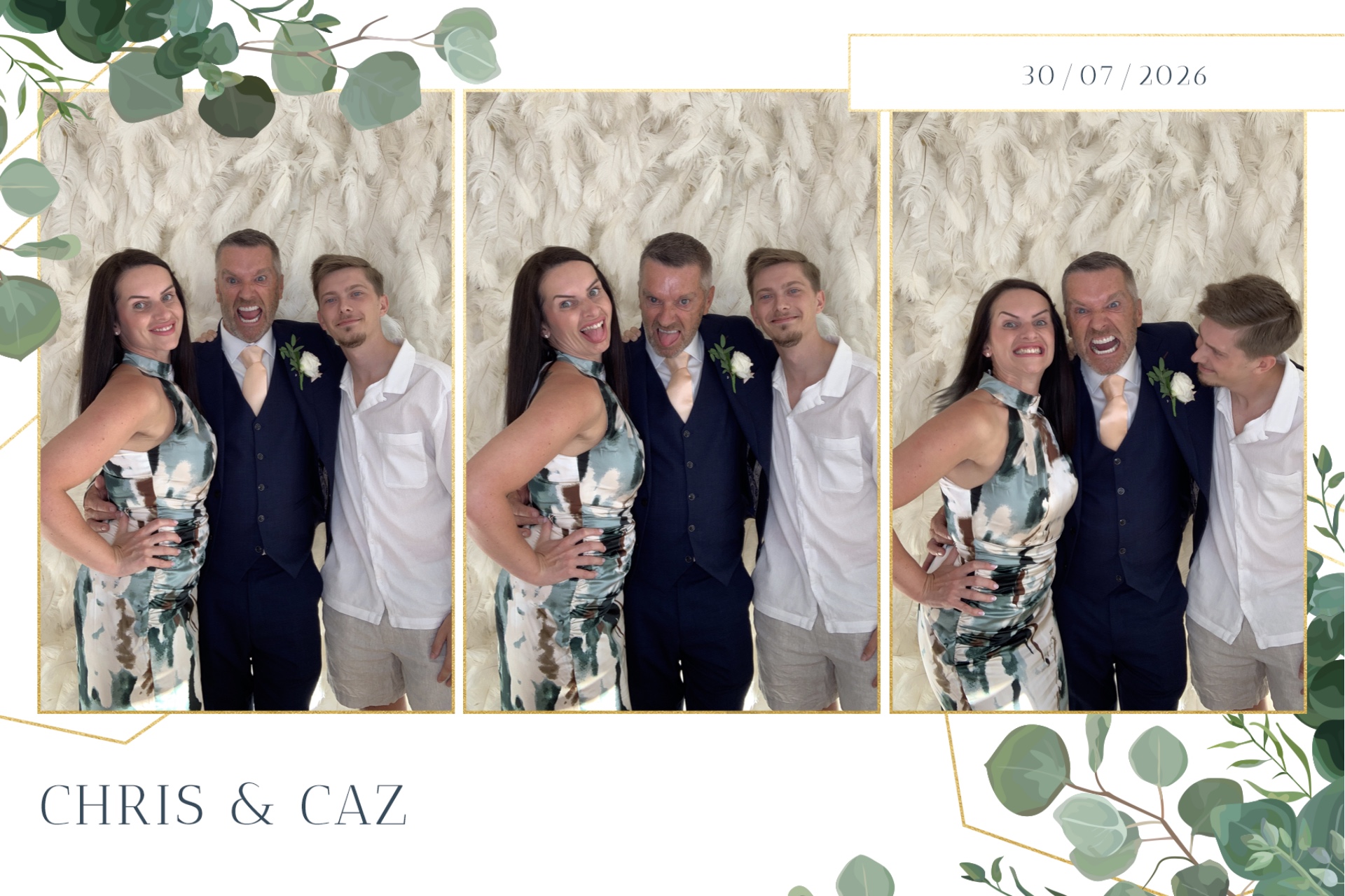 Caz & Chris photo booth images  | View more photos from the event at gallery.magicimages.uk/u/MagicImages/Caz-Chris-photo-booth-images
