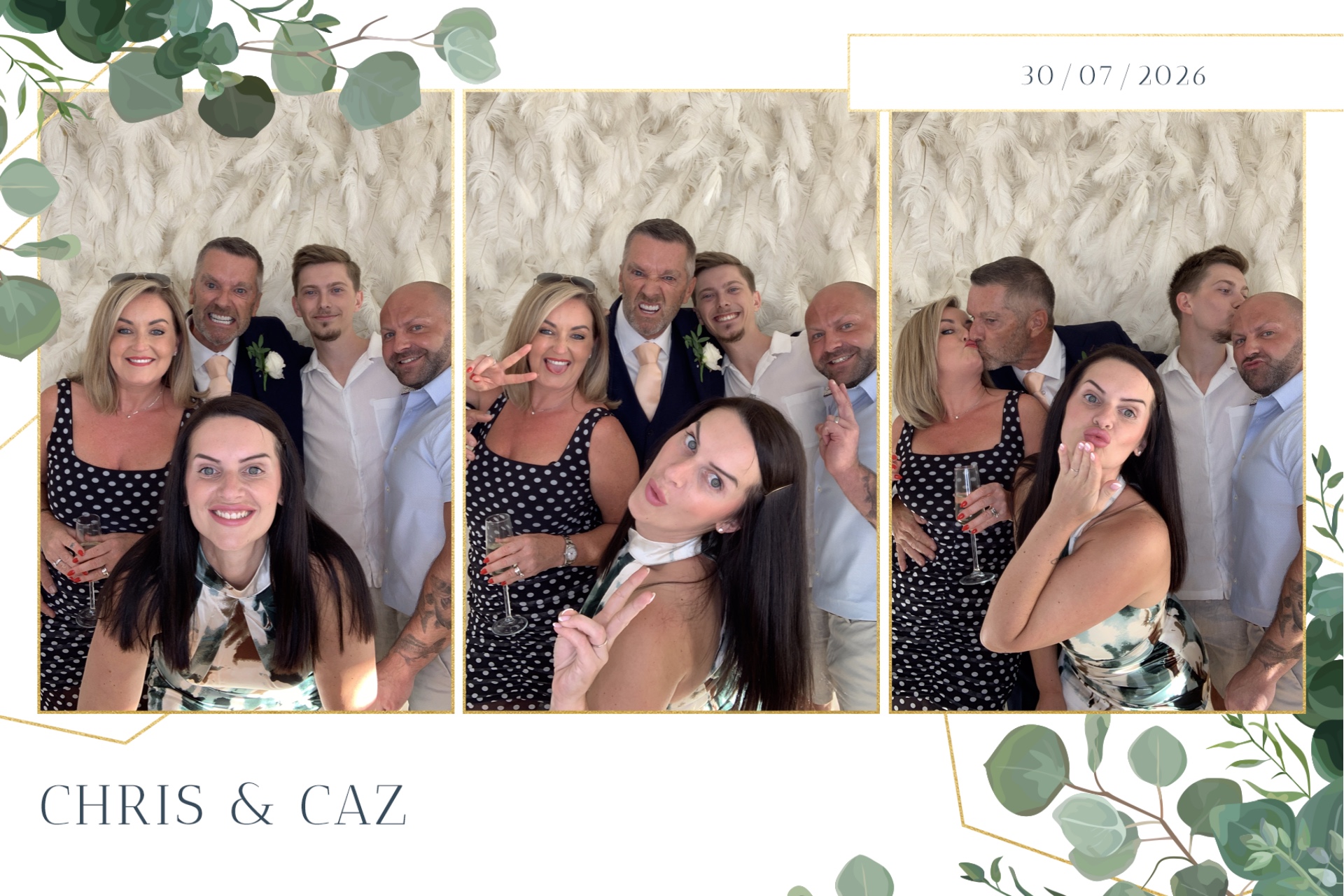 Caz & Chris photo booth images  | View more photos from the event at gallery.magicimages.uk/u/MagicImages/Caz-Chris-photo-booth-images