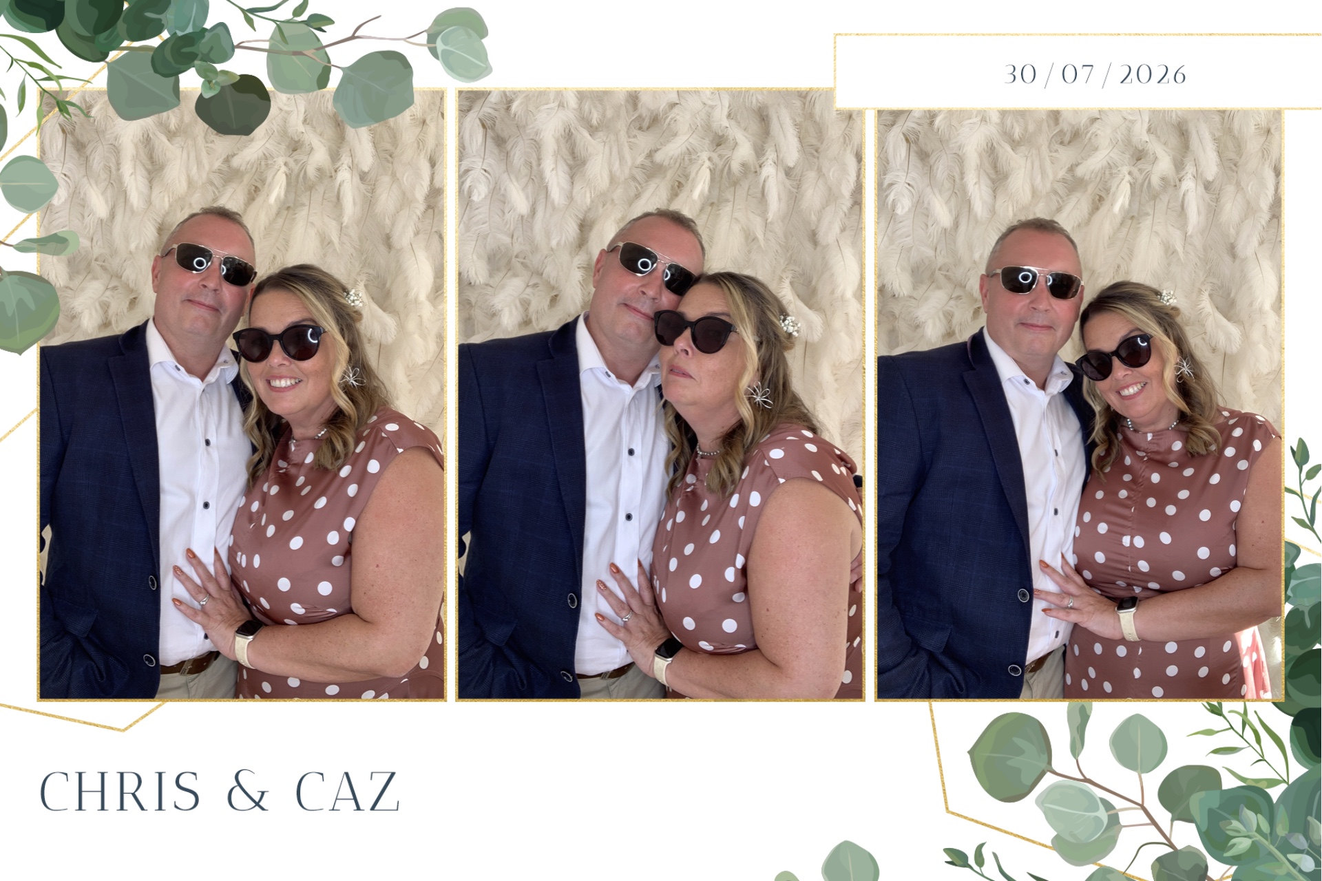 Caz & Chris photo booth images  | View more photos from the event at gallery.magicimages.uk/u/MagicImages/Caz-Chris-photo-booth-images