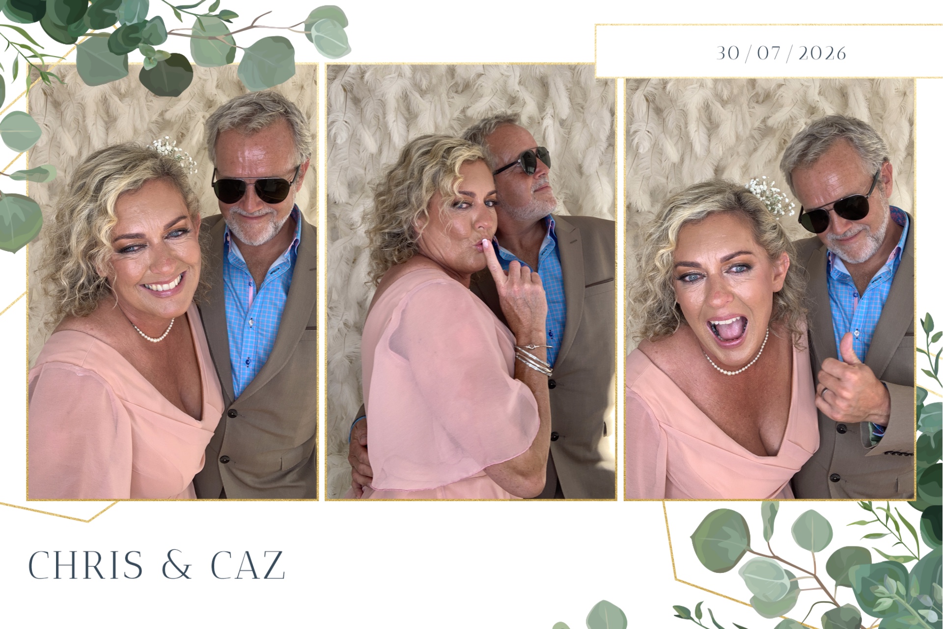 Caz & Chris photo booth images  | View more photos from the event at gallery.magicimages.uk/u/MagicImages/Caz-Chris-photo-booth-images