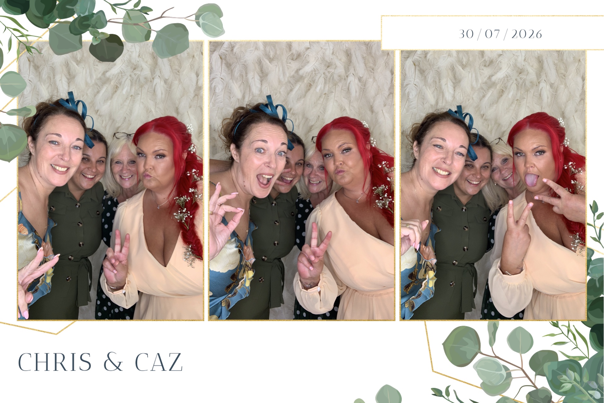Caz & Chris photo booth images  | View more photos from the event at gallery.magicimages.uk/u/MagicImages/Caz-Chris-photo-booth-images