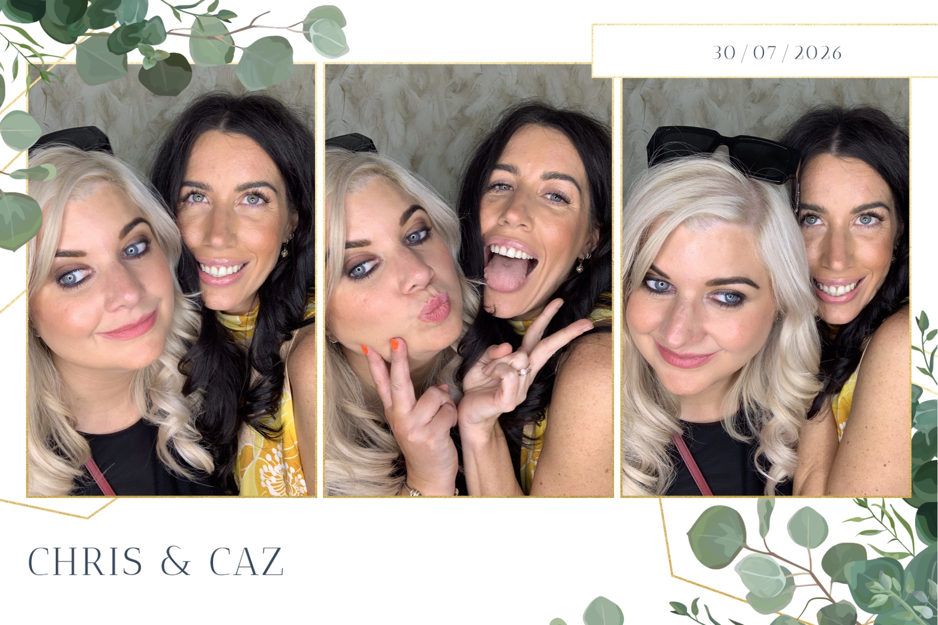 Caz & Chris photo booth images  | View more photos from the event at gallery.magicimages.uk/u/MagicImages/Caz-Chris-photo-booth-images
