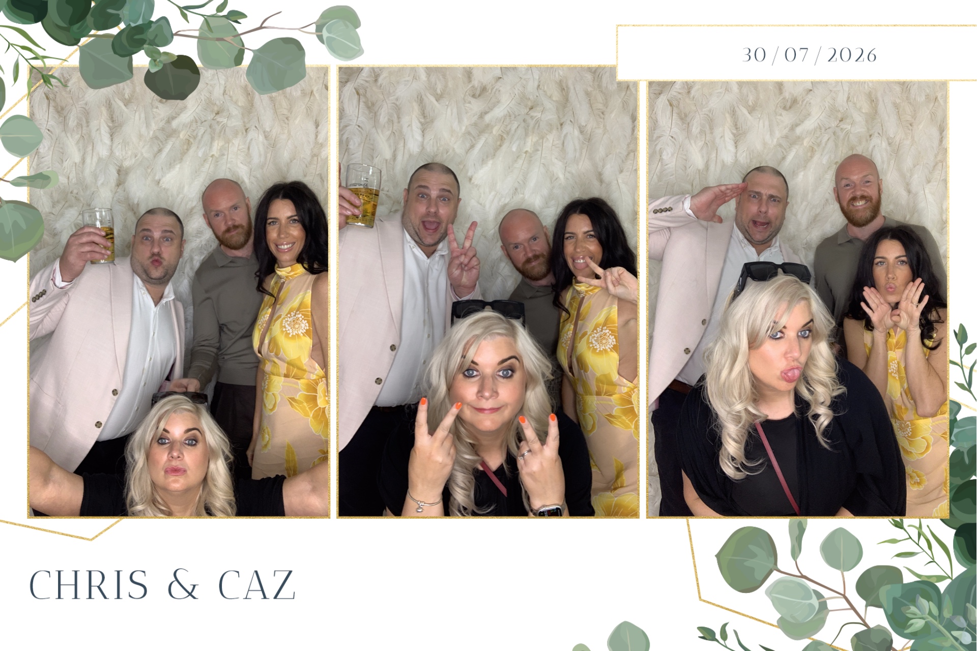 Caz & Chris photo booth images  | View more photos from the event at gallery.magicimages.uk/u/MagicImages/Caz-Chris-photo-booth-images
