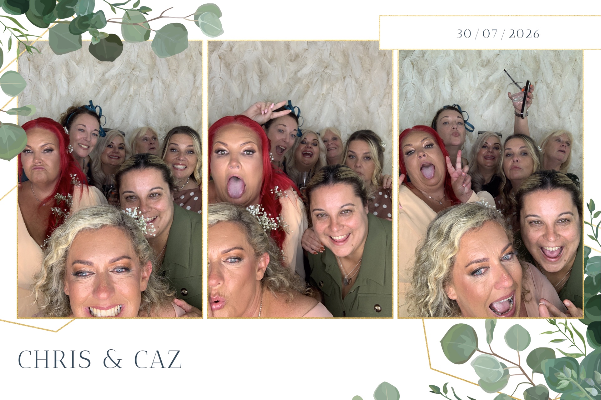 Caz & Chris photo booth images  | View more photos from the event at gallery.magicimages.uk/u/MagicImages/Caz-Chris-photo-booth-images