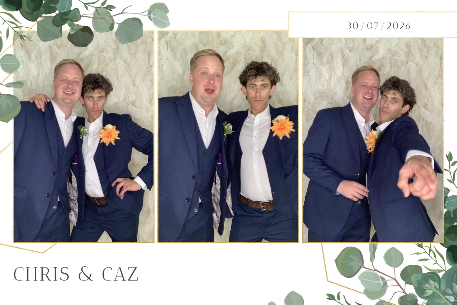 Caz & Chris photo booth images  | View more photos from the event at gallery.magicimages.uk/u/MagicImages/Caz-Chris-photo-booth-images