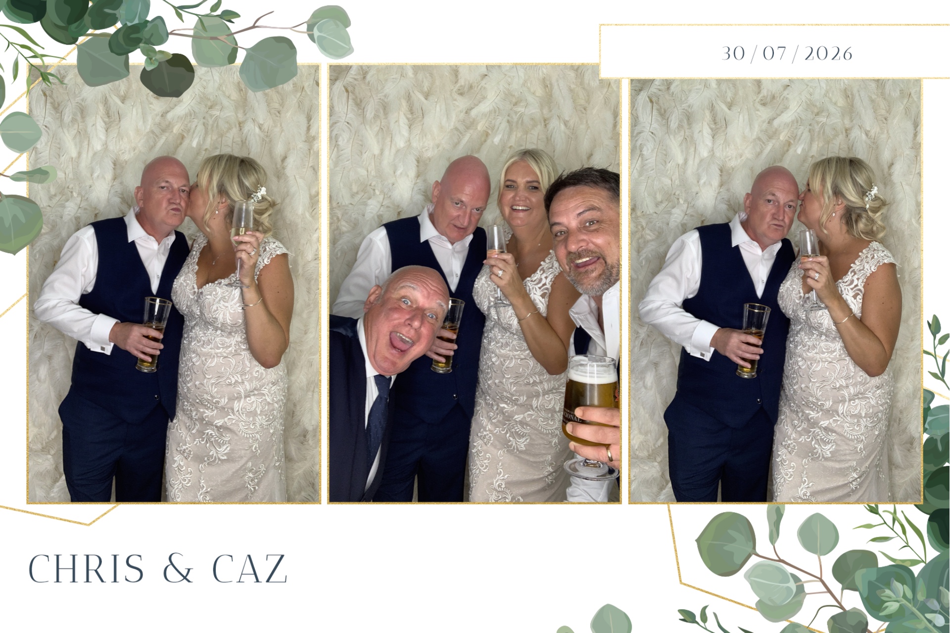 Caz & Chris photo booth images  | View more photos from the event at gallery.magicimages.uk/u/MagicImages/Caz-Chris-photo-booth-images