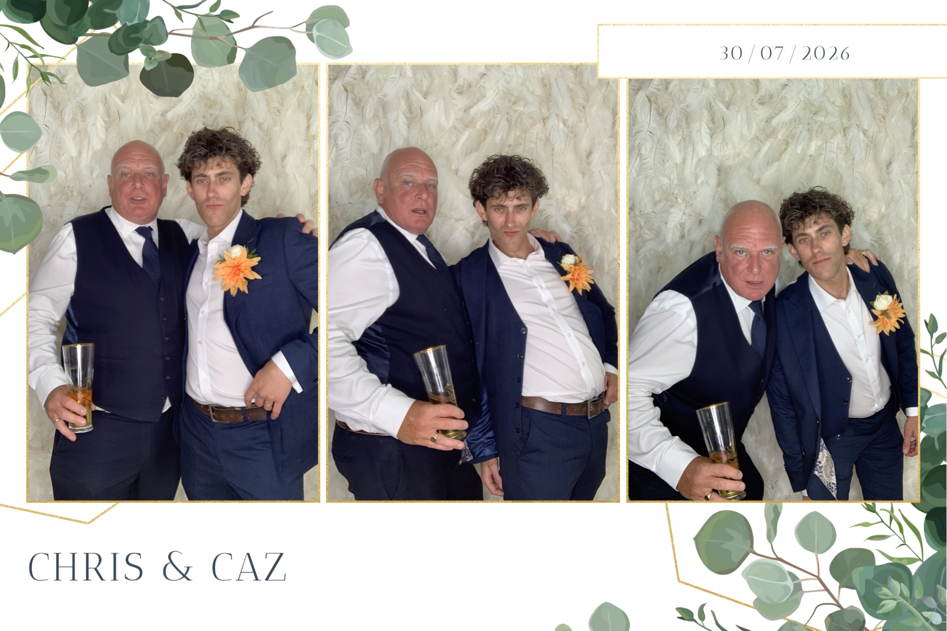 Caz & Chris photo booth images  | View more photos from the event at gallery.magicimages.uk/u/MagicImages/Caz-Chris-photo-booth-images