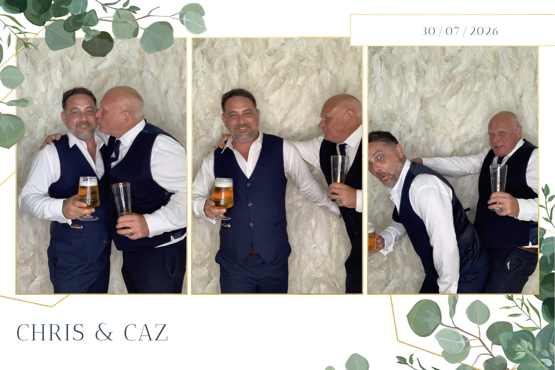Caz & Chris photo booth images  | View more photos from the event at gallery.magicimages.uk/u/MagicImages/Caz-Chris-photo-booth-images
