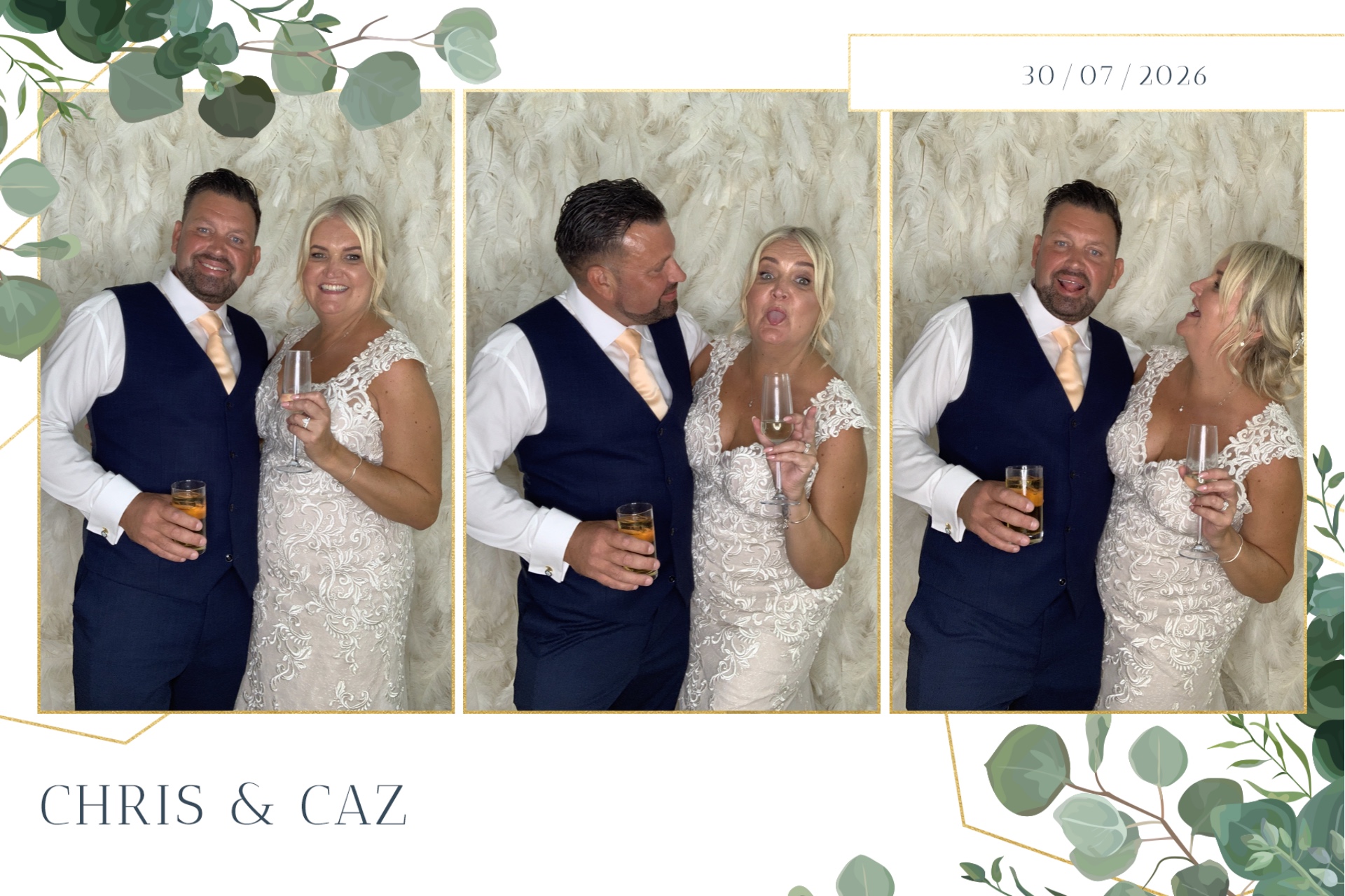 Caz & Chris photo booth images  | View more photos from the event at gallery.magicimages.uk/u/MagicImages/Caz-Chris-photo-booth-images