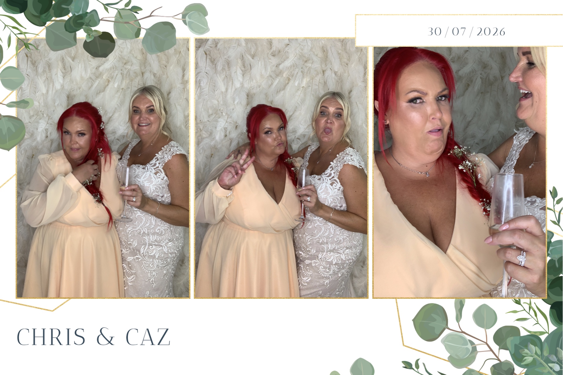 Caz & Chris photo booth images  | View more photos from the event at gallery.magicimages.uk/u/MagicImages/Caz-Chris-photo-booth-images
