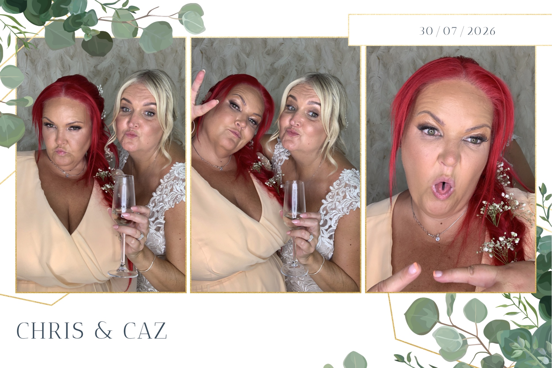 Caz & Chris photo booth images  | View more photos from the event at gallery.magicimages.uk/u/MagicImages/Caz-Chris-photo-booth-images