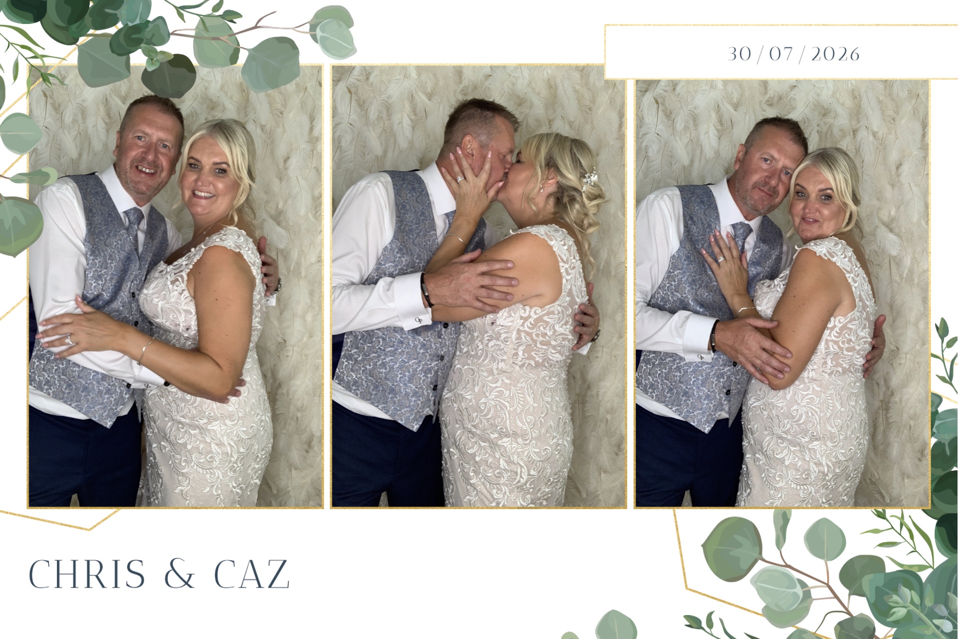 Caz & Chris photo booth images  | View more photos from the event at gallery.magicimages.uk/u/MagicImages/Caz-Chris-photo-booth-images