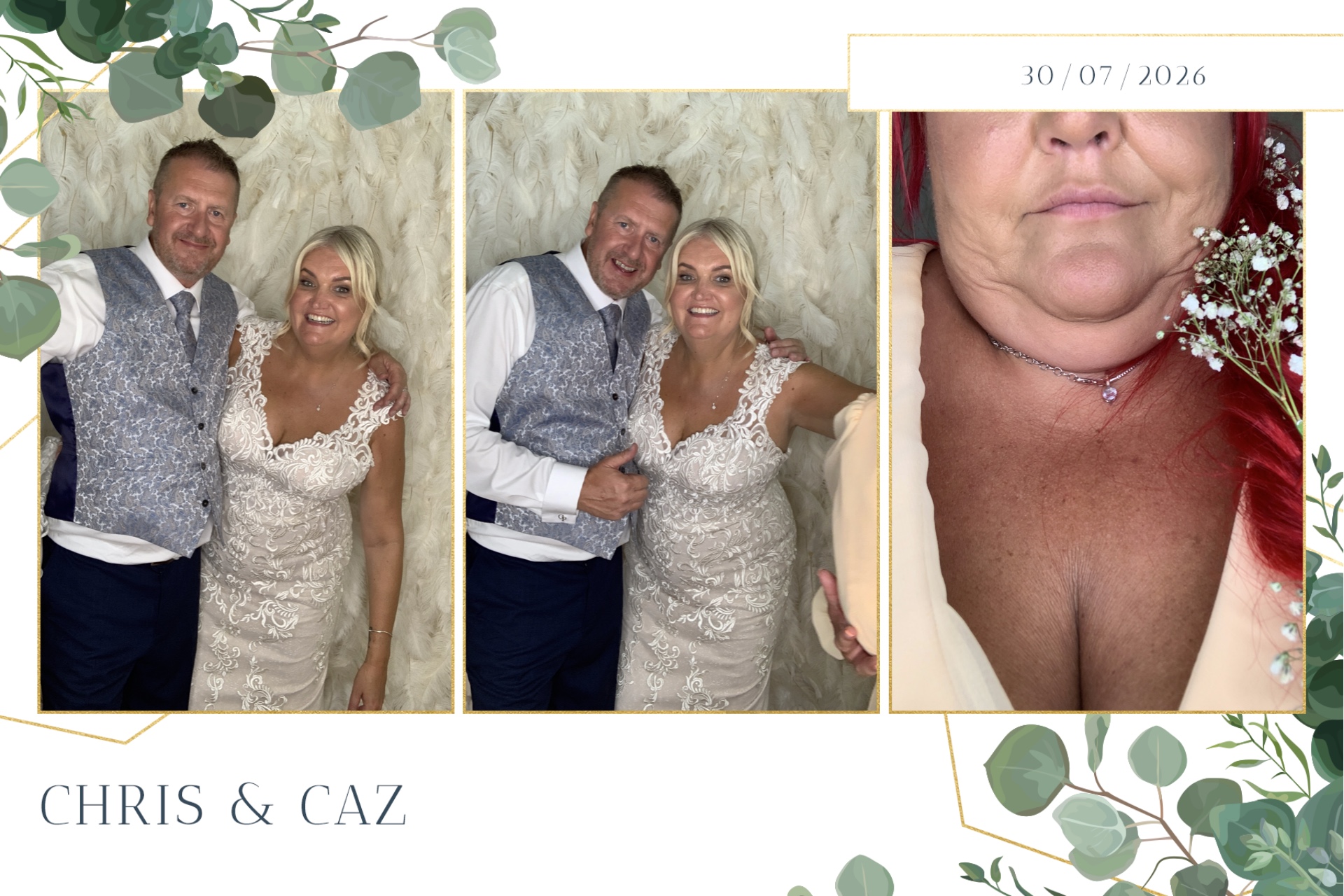 Caz & Chris photo booth images  | View more photos from the event at gallery.magicimages.uk/u/MagicImages/Caz-Chris-photo-booth-images