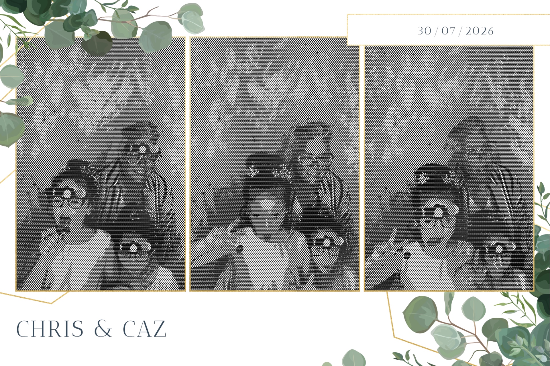 Caz & Chris photo booth images  | View more photos from the event at gallery.magicimages.uk/u/MagicImages/Caz-Chris-photo-booth-images