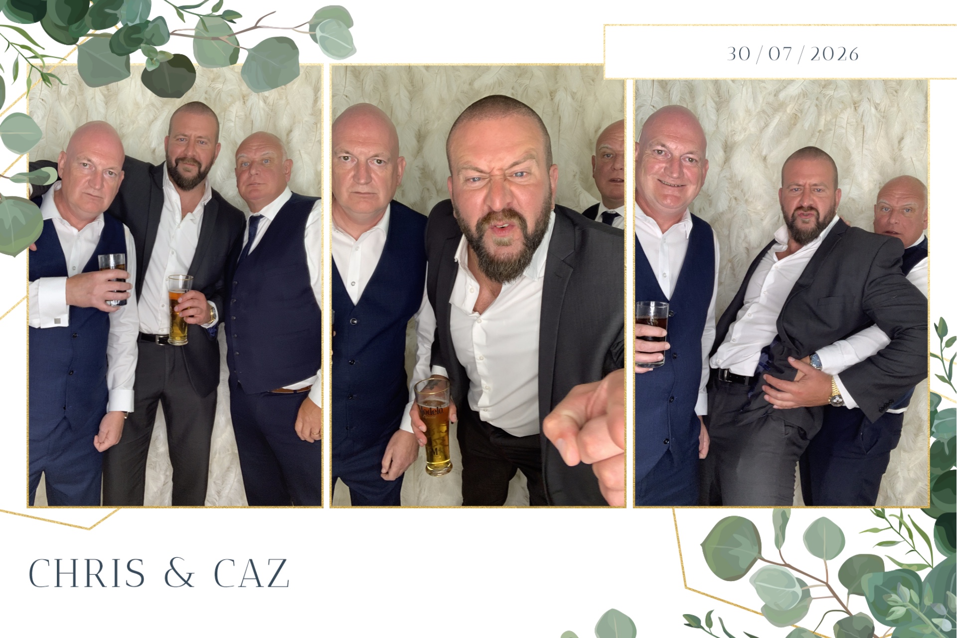 Caz & Chris photo booth images  | View more photos from the event at gallery.magicimages.uk/u/MagicImages/Caz-Chris-photo-booth-images
