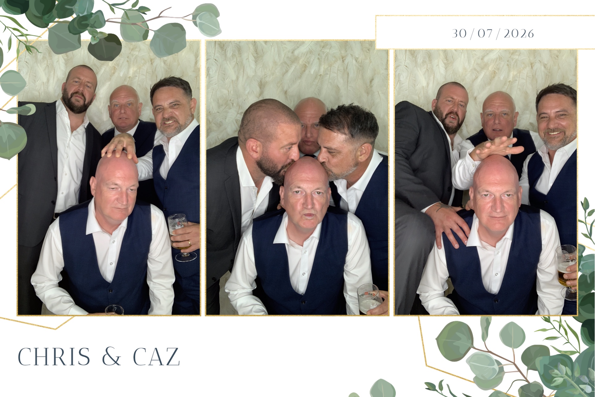 Caz & Chris photo booth images  | View more photos from the event at gallery.magicimages.uk/u/MagicImages/Caz-Chris-photo-booth-images