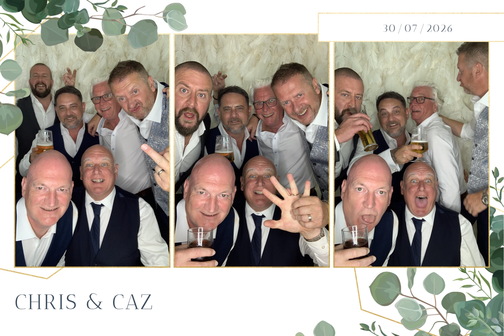 Caz & Chris photo booth images  | View more photos from the event at gallery.magicimages.uk/u/MagicImages/Caz-Chris-photo-booth-images