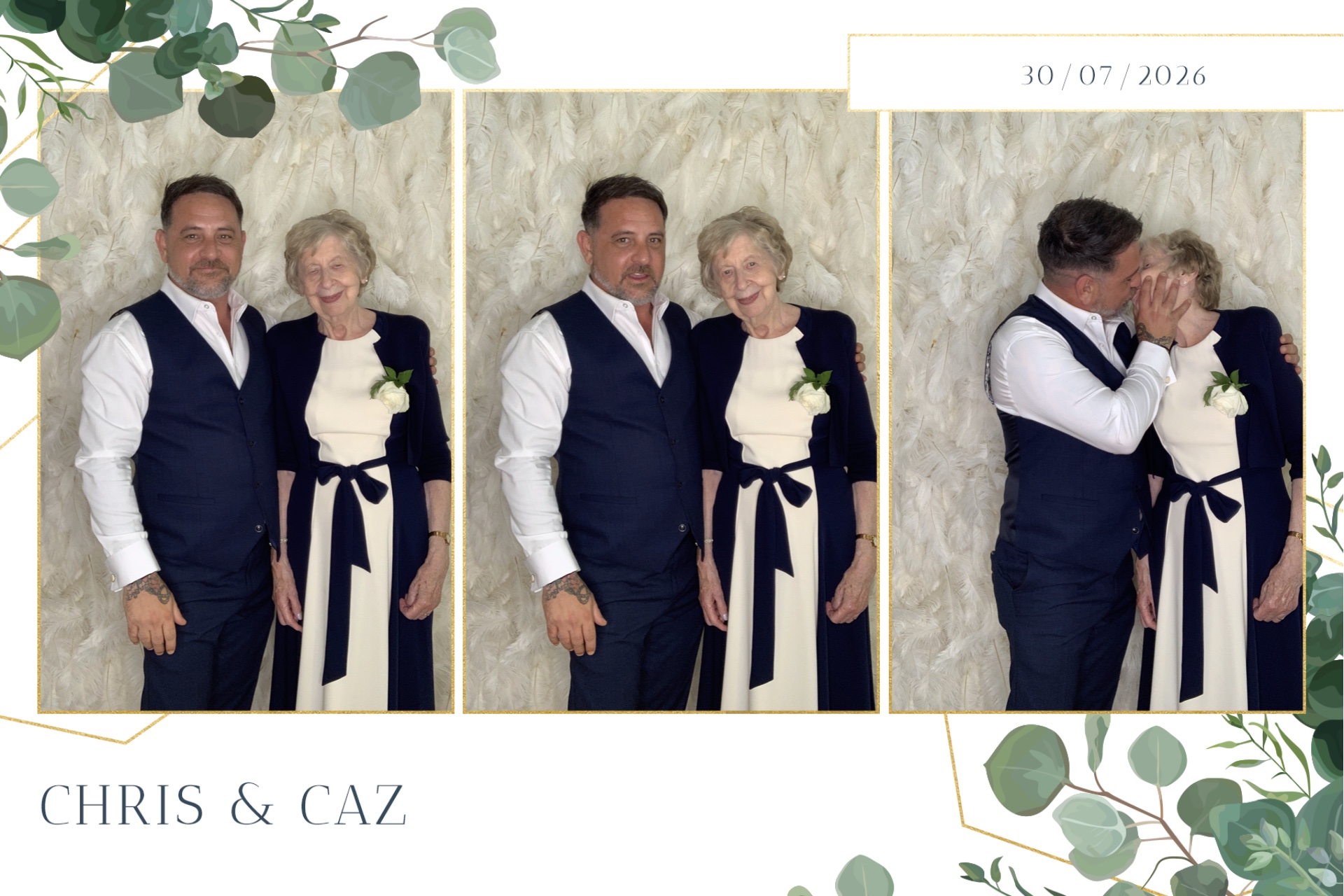 Caz & Chris photo booth images  | View more photos from the event at gallery.magicimages.uk/u/MagicImages/Caz-Chris-photo-booth-images
