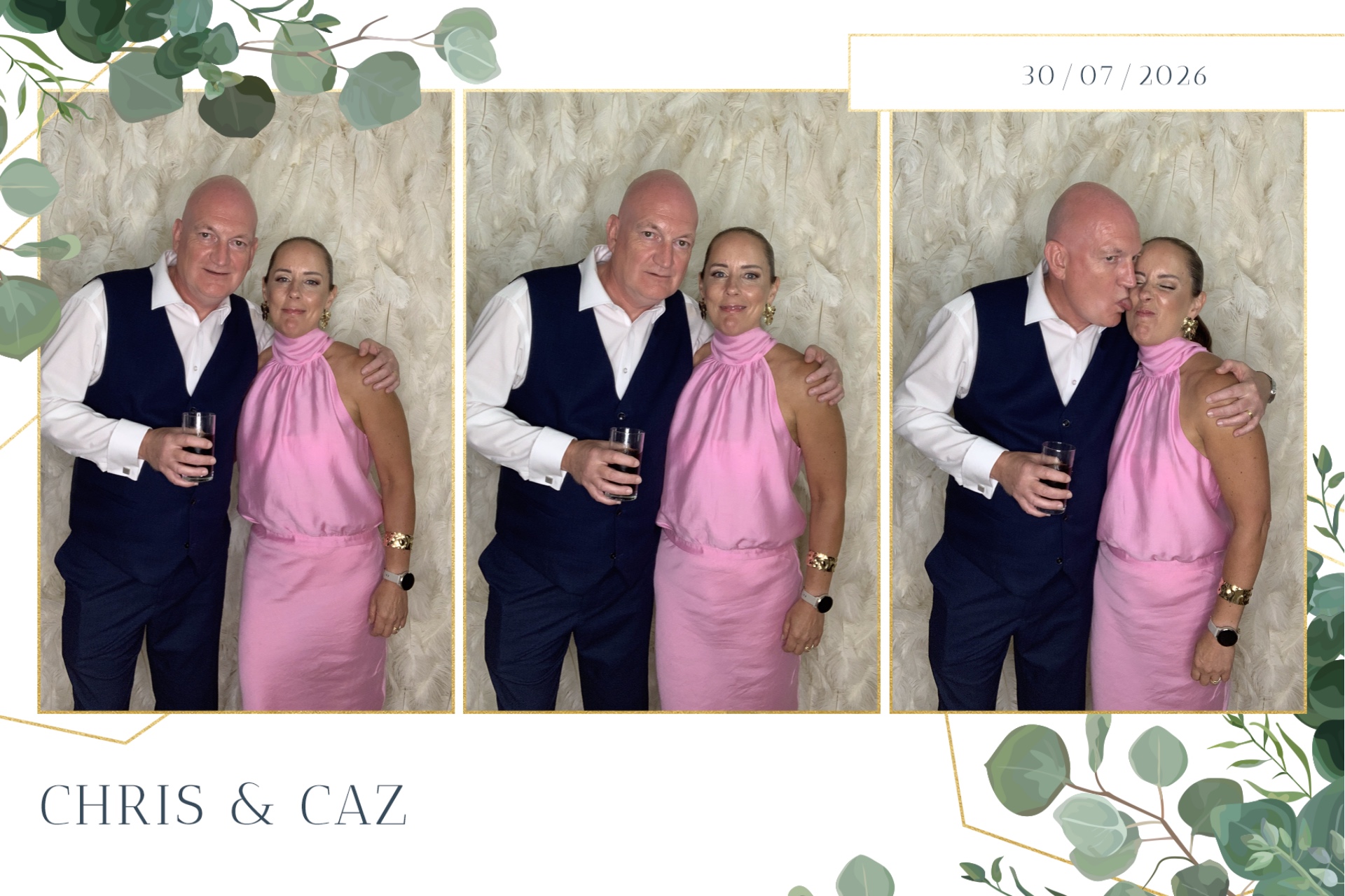 Caz & Chris photo booth images  | View more photos from the event at gallery.magicimages.uk/u/MagicImages/Caz-Chris-photo-booth-images