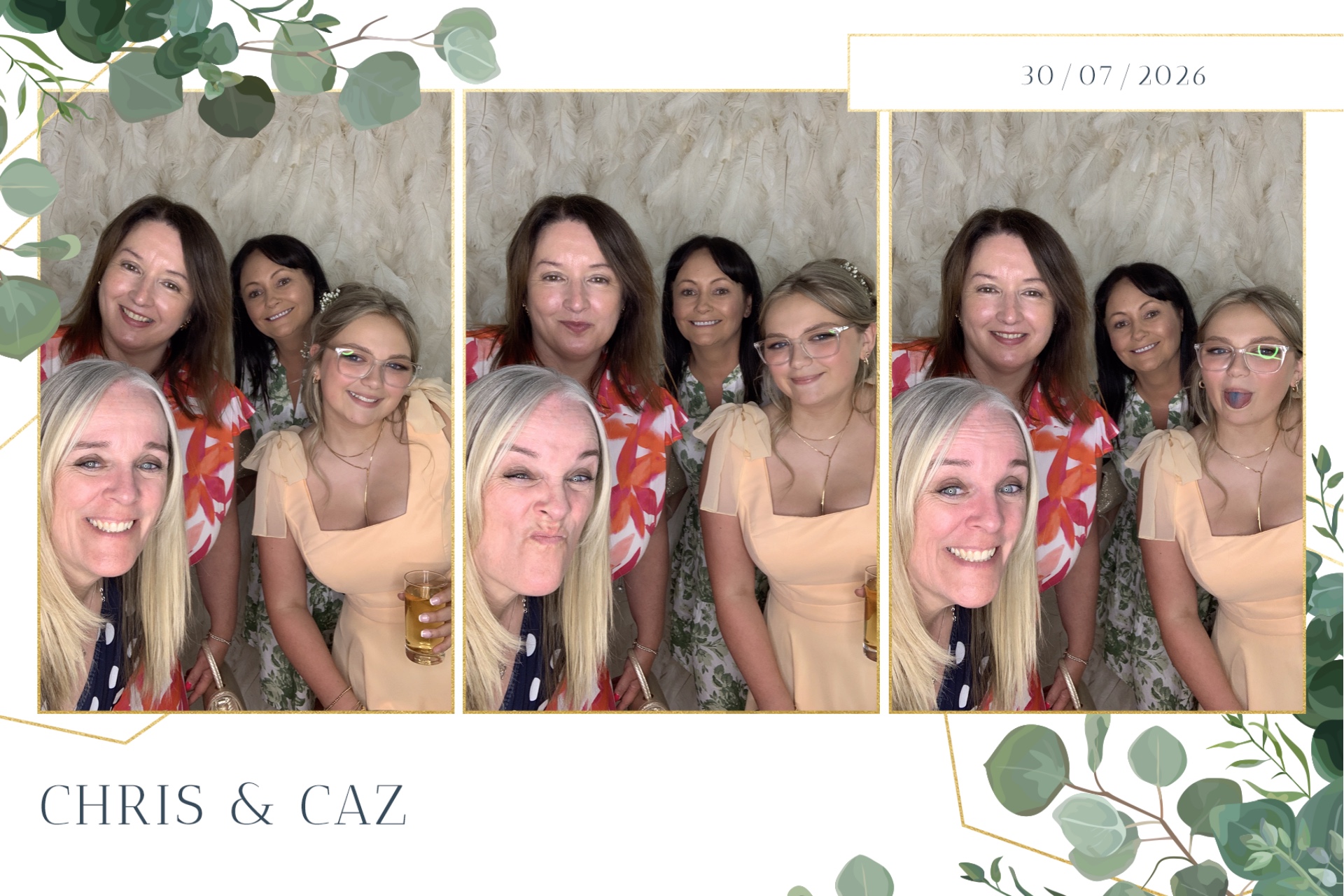 Caz & Chris photo booth images  | View more photos from the event at gallery.magicimages.uk/u/MagicImages/Caz-Chris-photo-booth-images