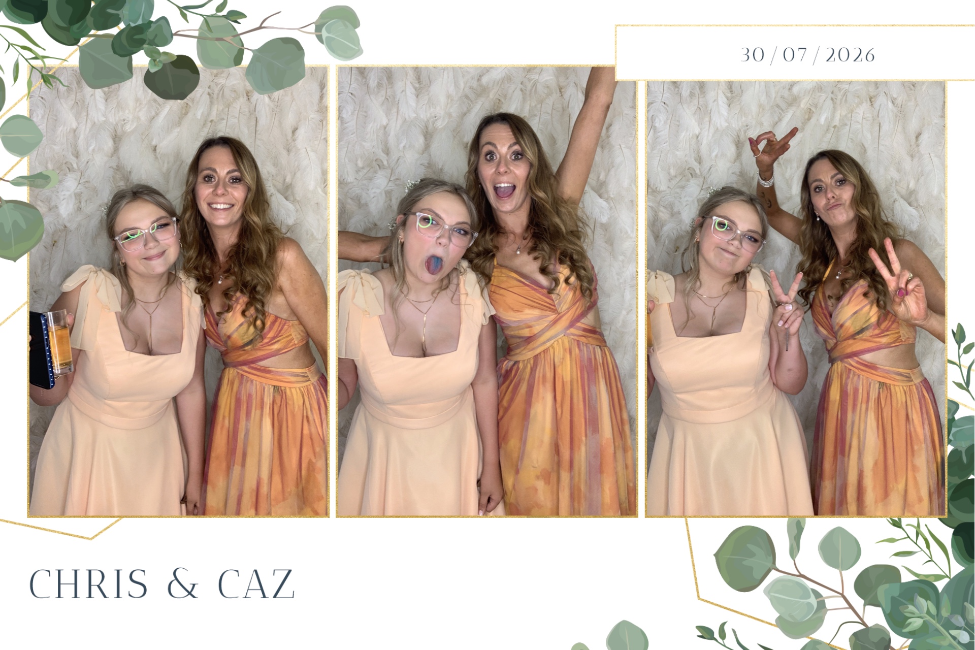 Caz & Chris photo booth images  | View more photos from the event at gallery.magicimages.uk/u/MagicImages/Caz-Chris-photo-booth-images