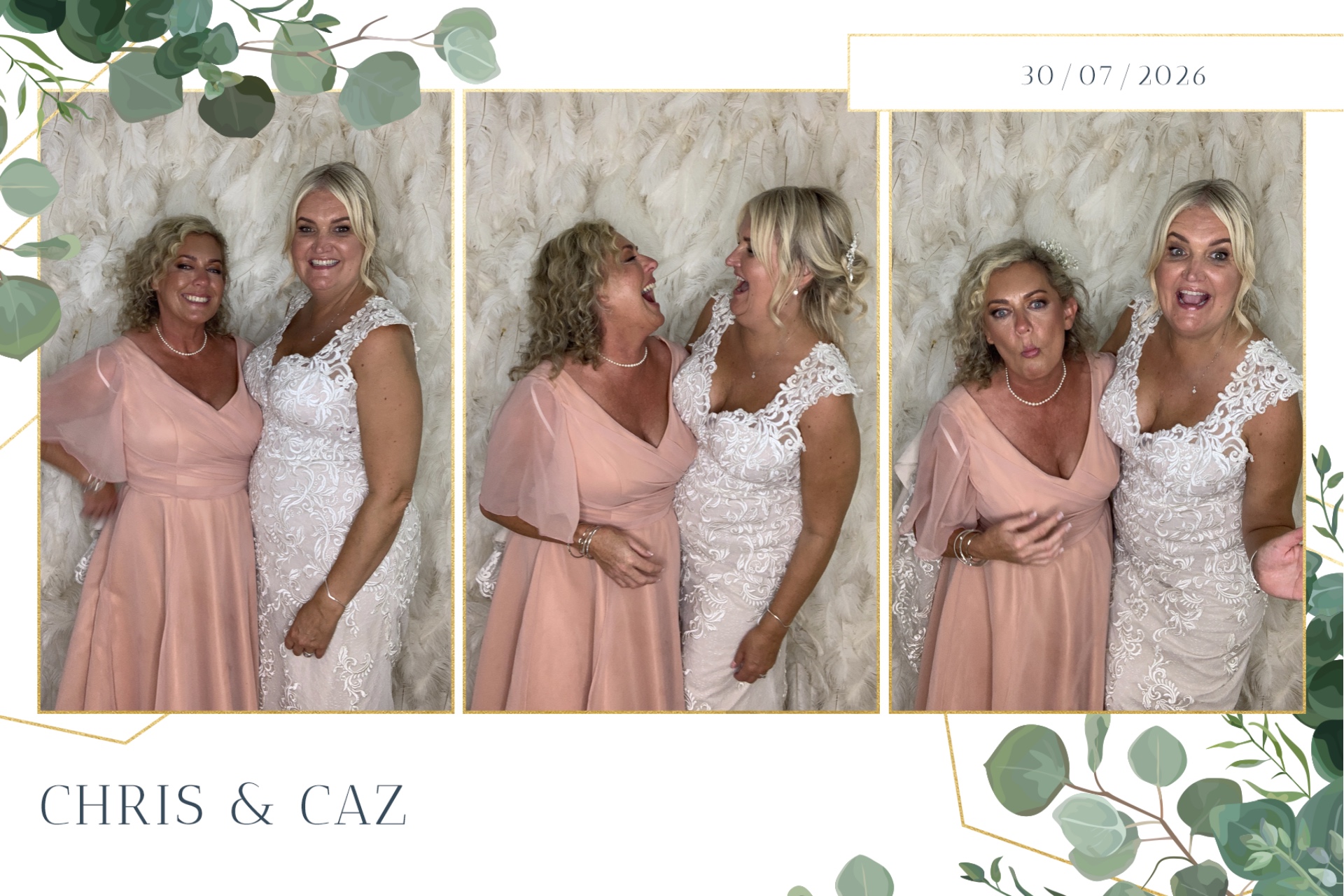 Caz & Chris photo booth images  | View more photos from the event at gallery.magicimages.uk/u/MagicImages/Caz-Chris-photo-booth-images